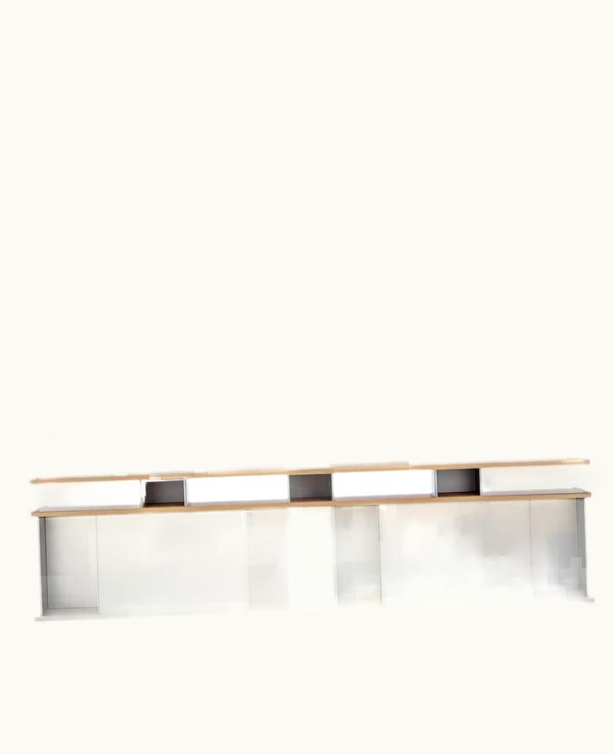 Charlotte Perriand Charlotte Perriand Nuage Shelving Unit, Wood And Aluminium By Cassina UZ0189404