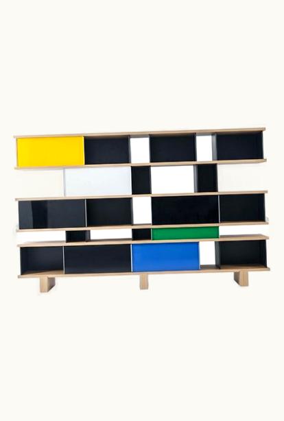 Charlotte Perriand Charlotte Perriand Nuage Shelving Unit, Wood And Aluminum By Cassina