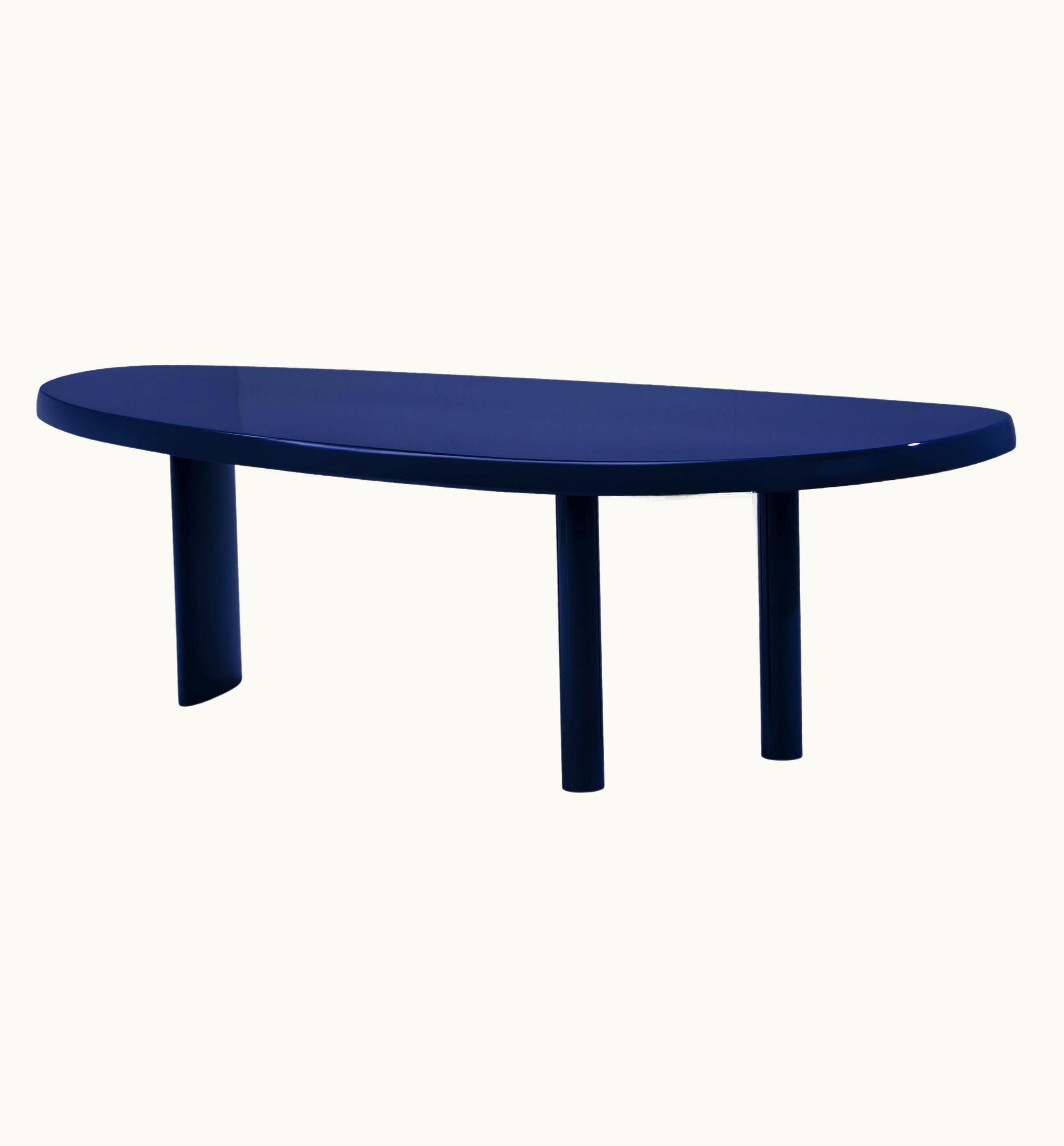 Charlotte Perriand Charlotte Perriand Table En Forme Libre, Night Blue Lacquered Wood By Cassina