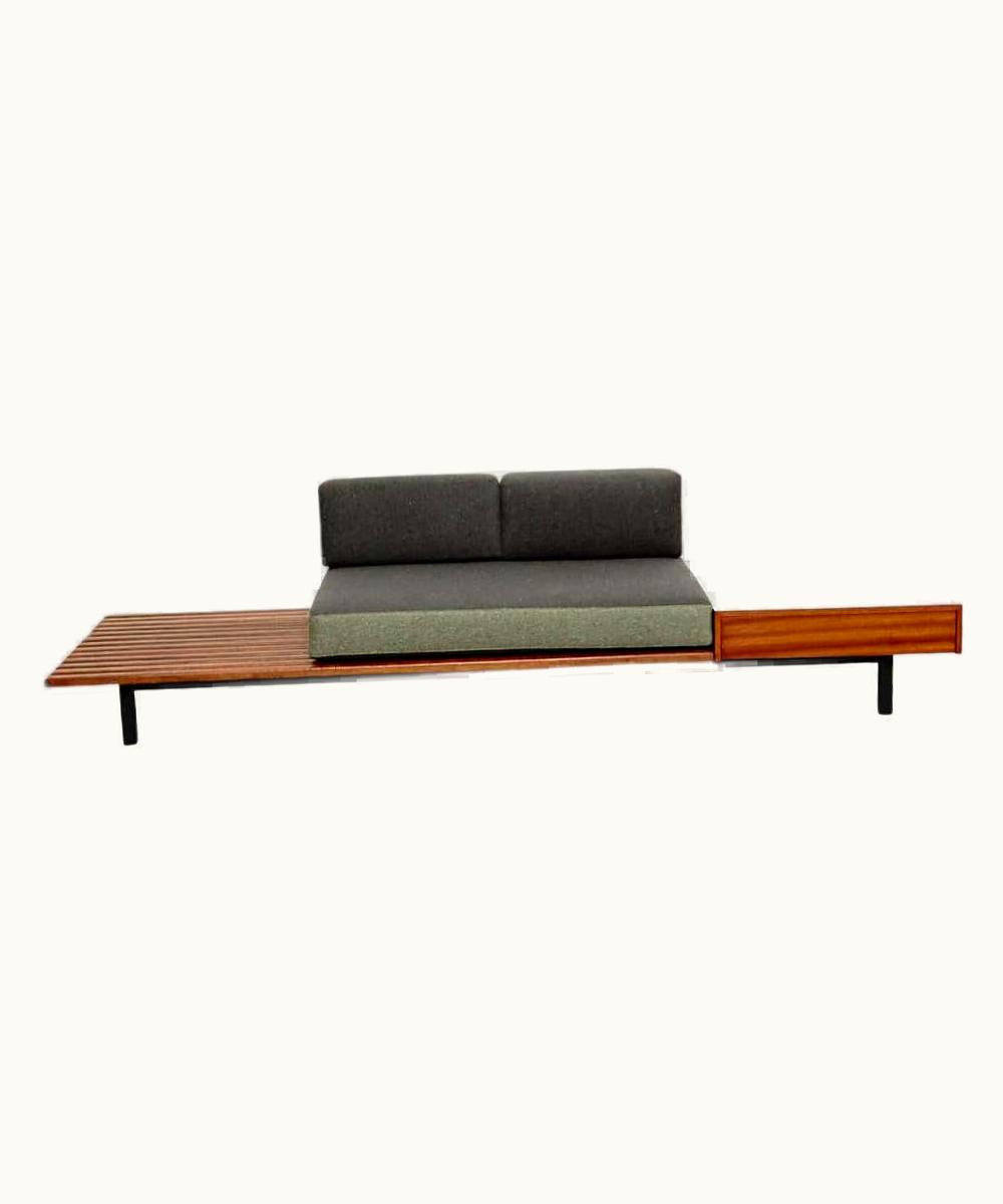 Charlotte Perriand Charlotte Perriand Mid-Century Modern Wood Bench For Cansado Circa 1958