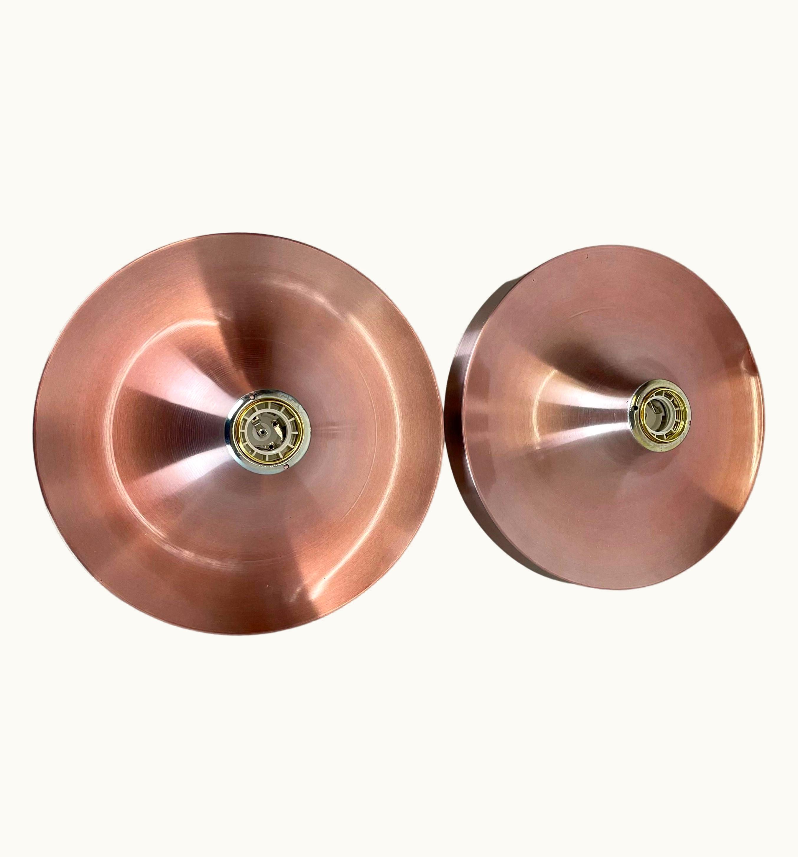 Charlotte Perriand Charlotte Perriand Set Of Two Charlotte Perriand Disc Wall Light By Honsel, Germany, 1960s