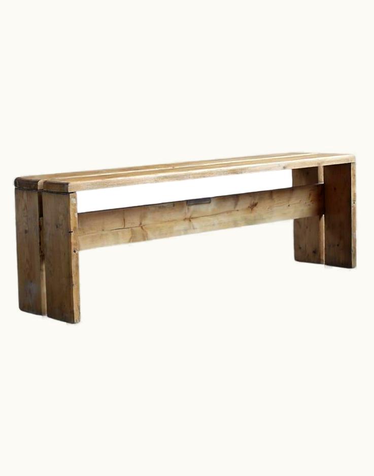 Charlotte Perriand Charlotte Perriand Pine Bench For Les Arcs By Chalrotte Perriand