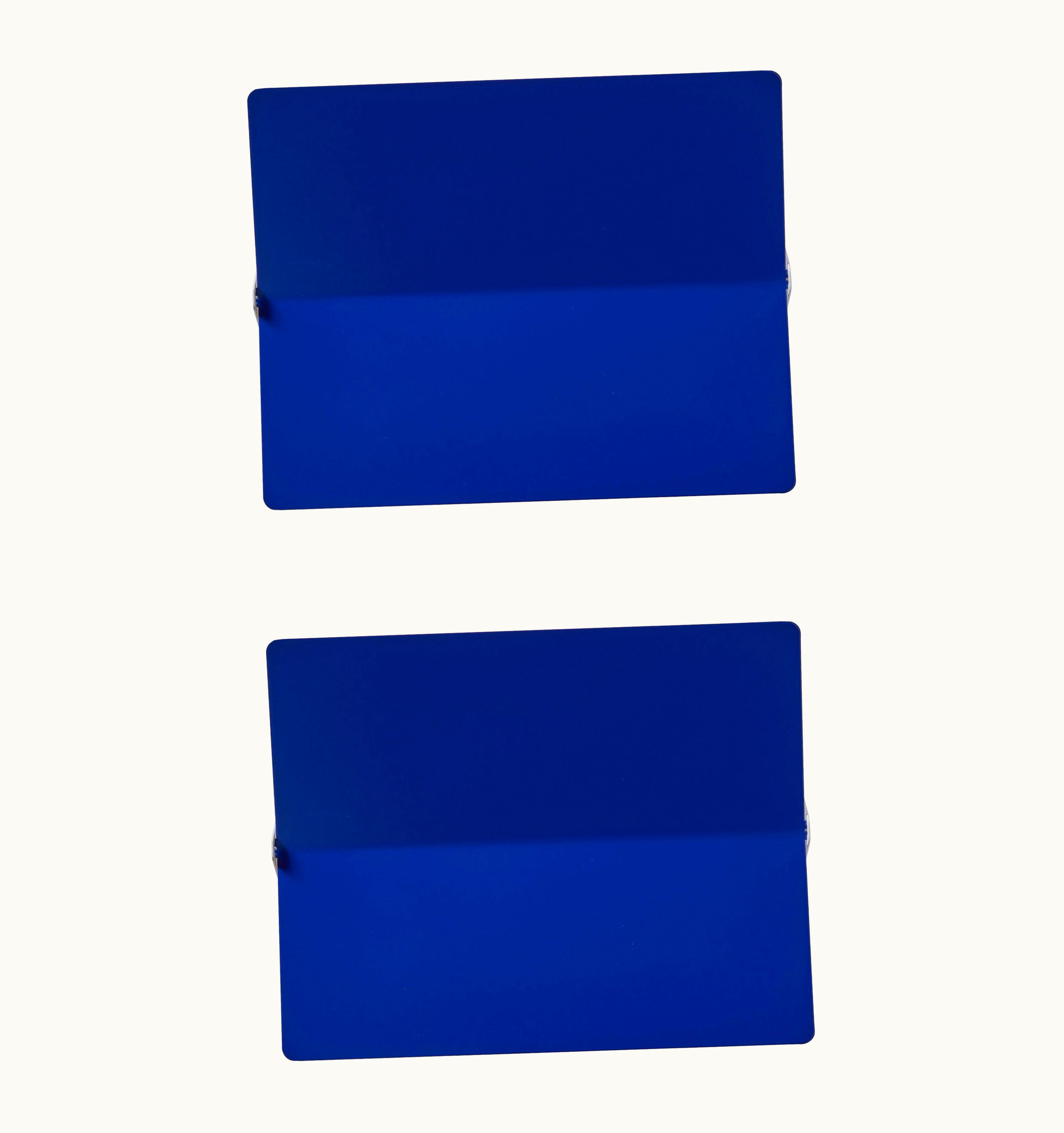 Charlotte Perriand Charlotte Perriand Large Charlotte Perriand 'Applique à Volet Pivotant Plié' Wall Light In Blue