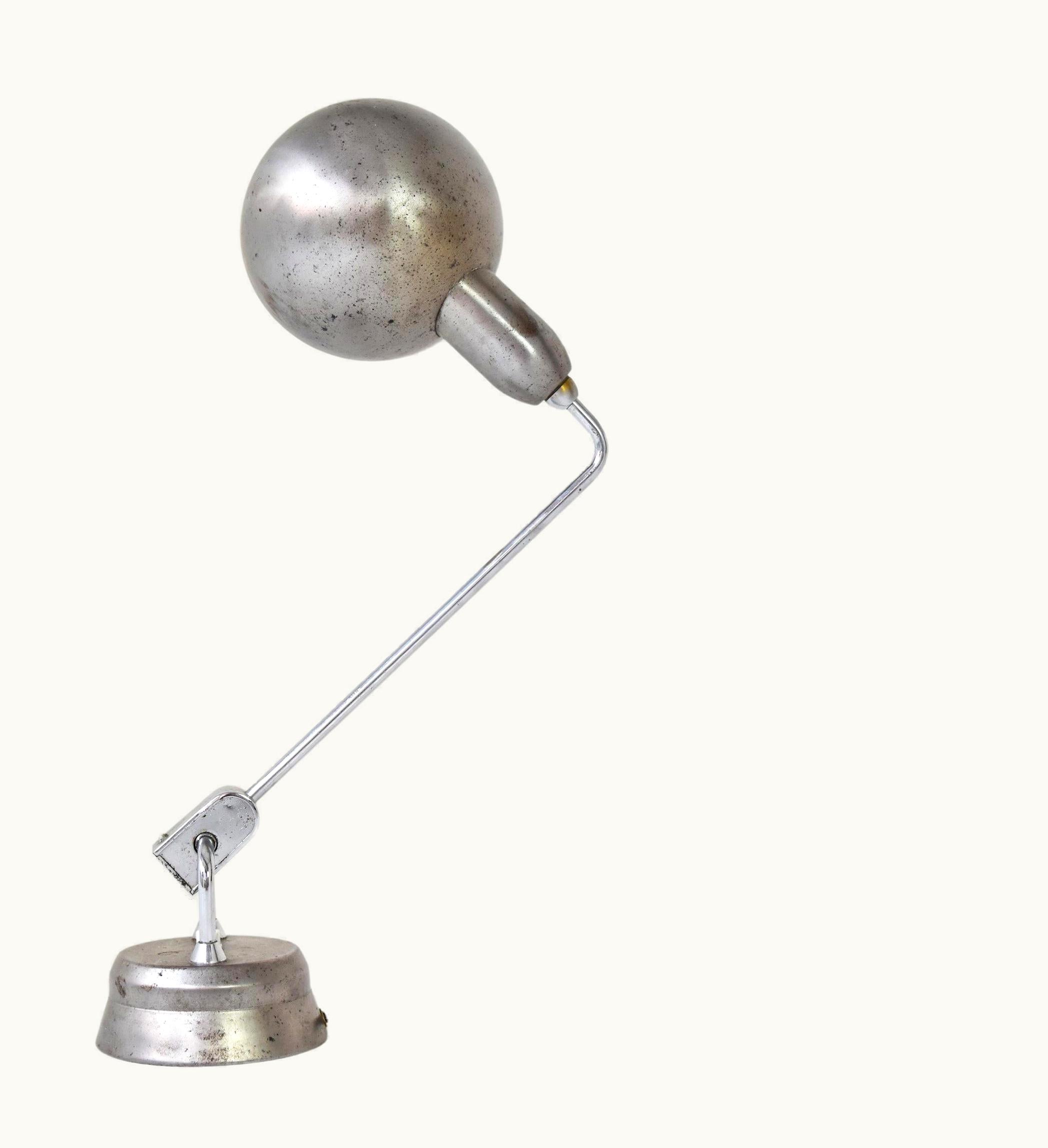 Yves Jujeau;Andre Mounique Yves Jujeau;Andre Mounique Table Lamp Selected By Charlotte Perriand, France, 1940's