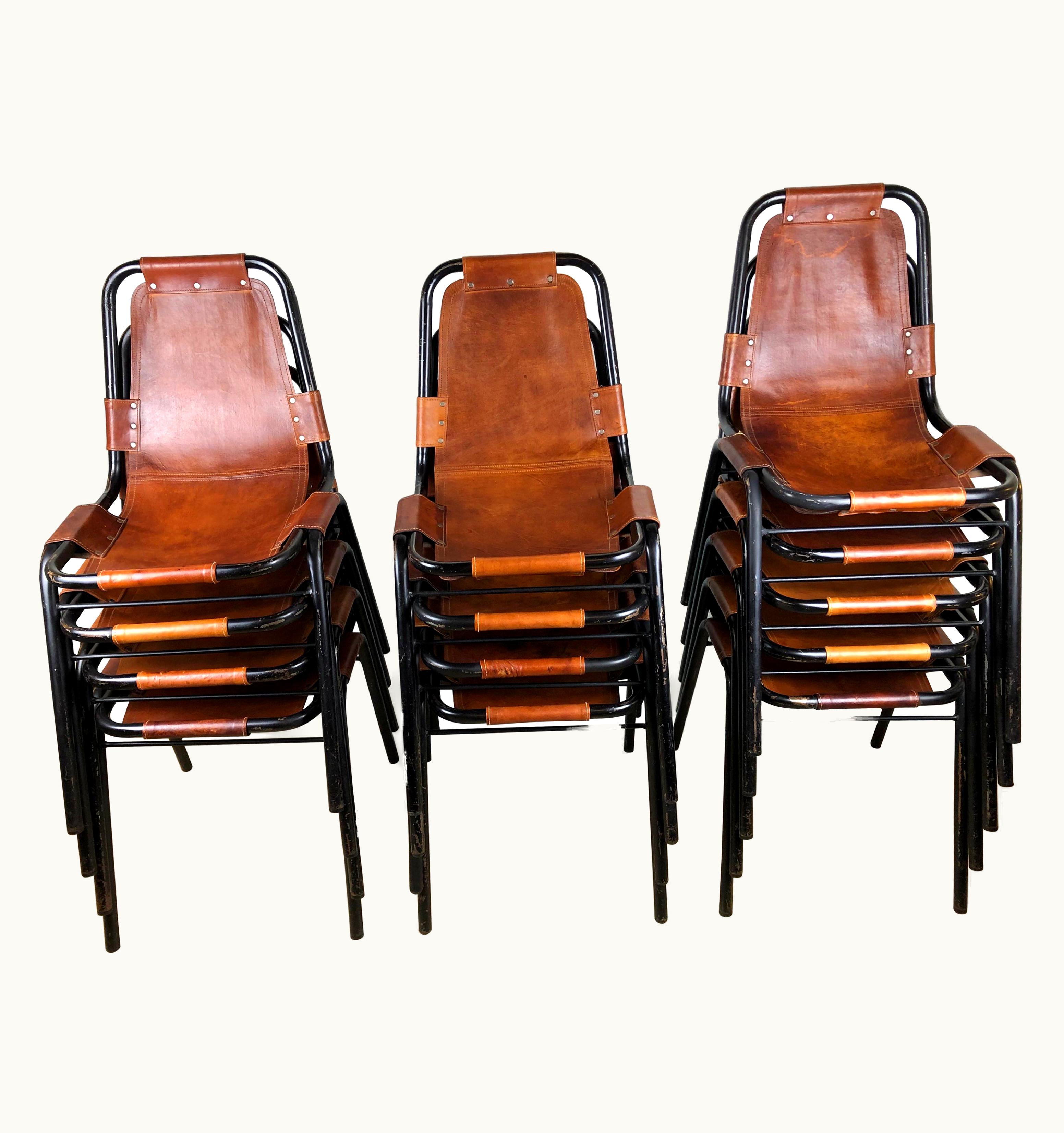 Charlotte Perriand Charlotte Perriand Dining Chairs For Les Arcs Ski Resort Circa 1960s Set Of 13