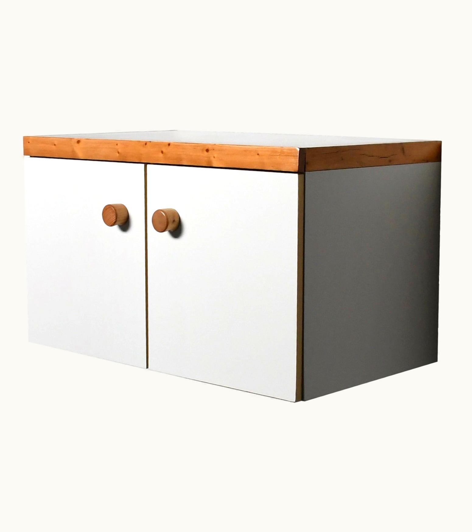 Charlotte Perriand Charlotte Perriand Wall Mounted 'Les Arcs' Cabinet / Sideboard By Charlotte Perriand, France, 1970s