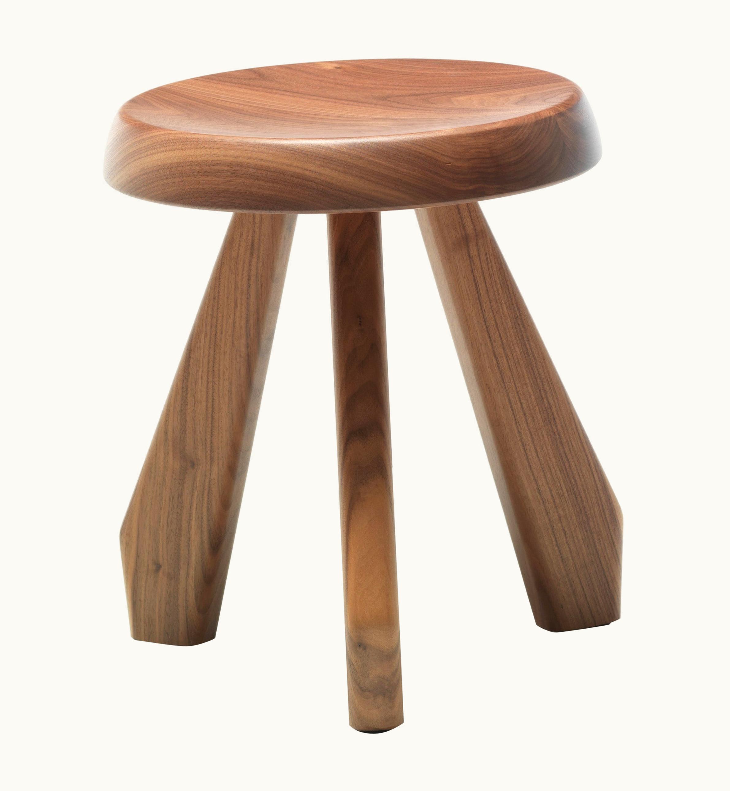 Charlotte Perriand Charlotte Perriand Méribel Wood Stool For Cassina