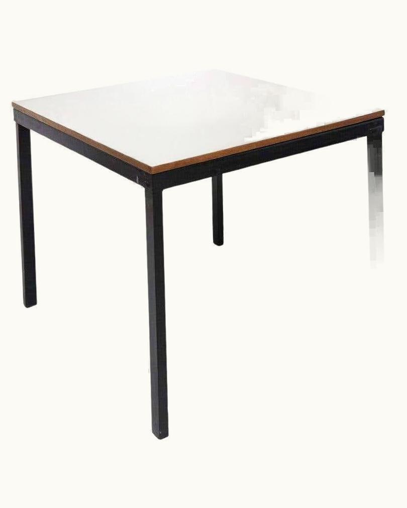 Charlotte Perriand Charlotte Perriand Metal, Wood And Formica Bridge Table For Cansado, Circa 1950