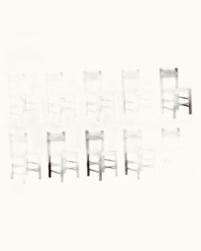 Charlotte Perriand Charlotte Perriand Dining Chairs For Robert Sentou, 1964, Set Of 10