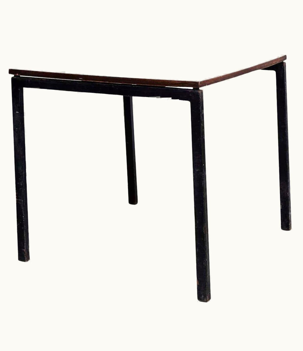 Charlotte Perriand Charlotte Perriand, Mid-Century Modern, Wood Formica And Metal Table, Circa 1950