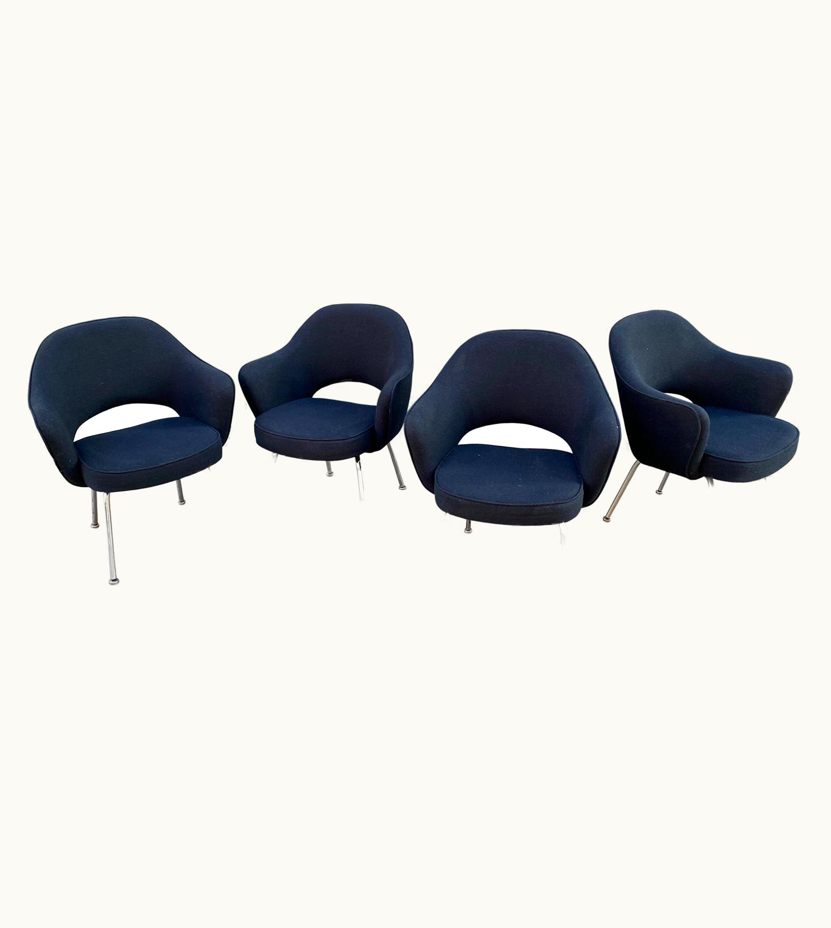 Eero Saarinen Eero Saarinen For Knoll Set Of 4 Executive Armchairs