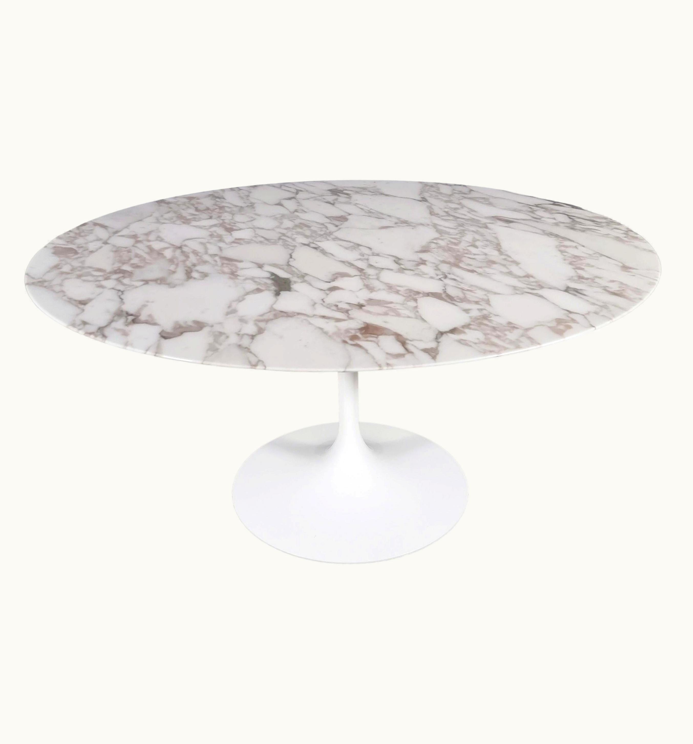 Eero Saarinen Eero Saarinen Arebescato Marble Tulip Dining Table By Eero Saarinen For Knoll International