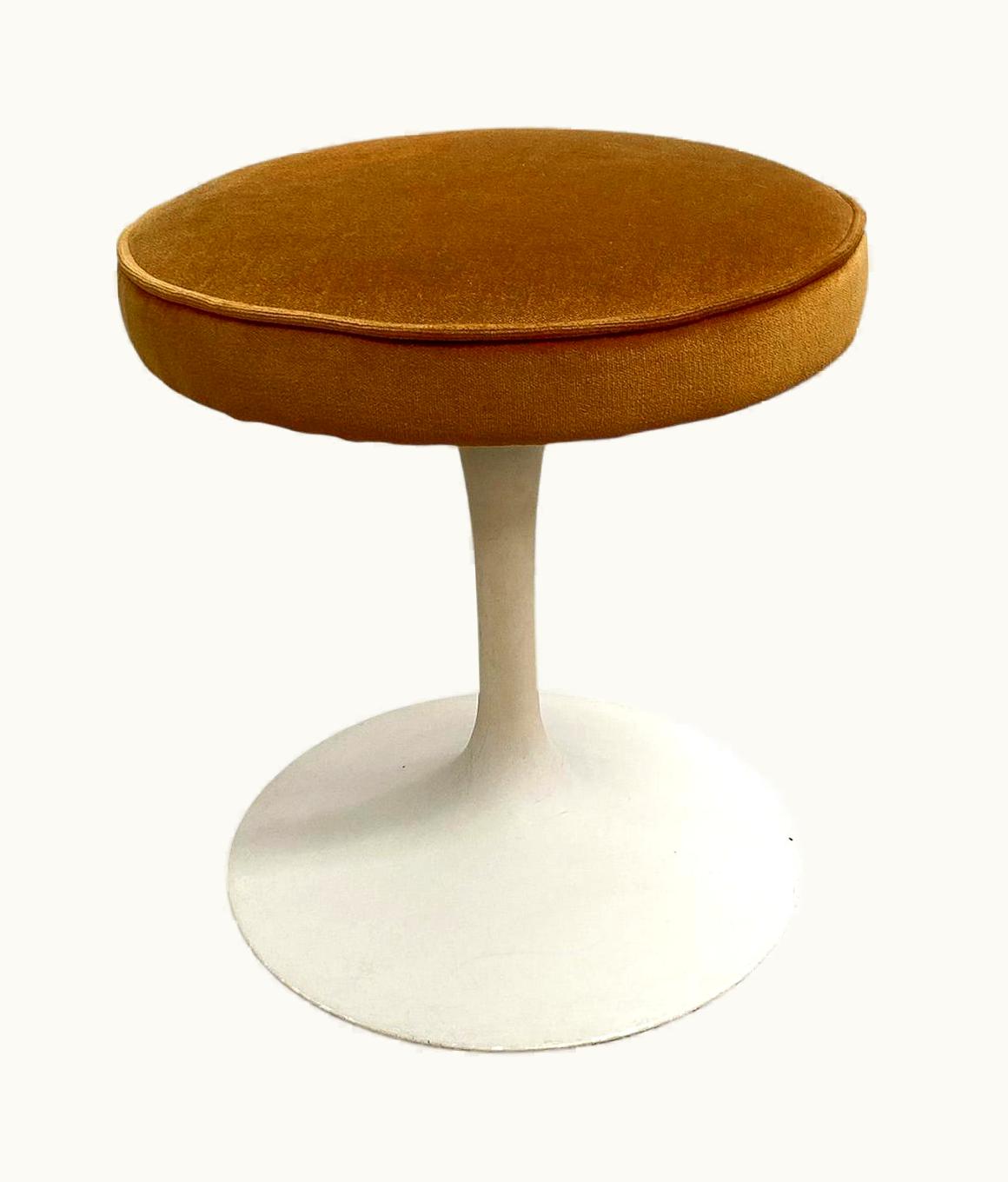 Eero Saarinen Eero Saarinen 1960's Mid Century Tulip Saarinen Stool, Original Upholstery