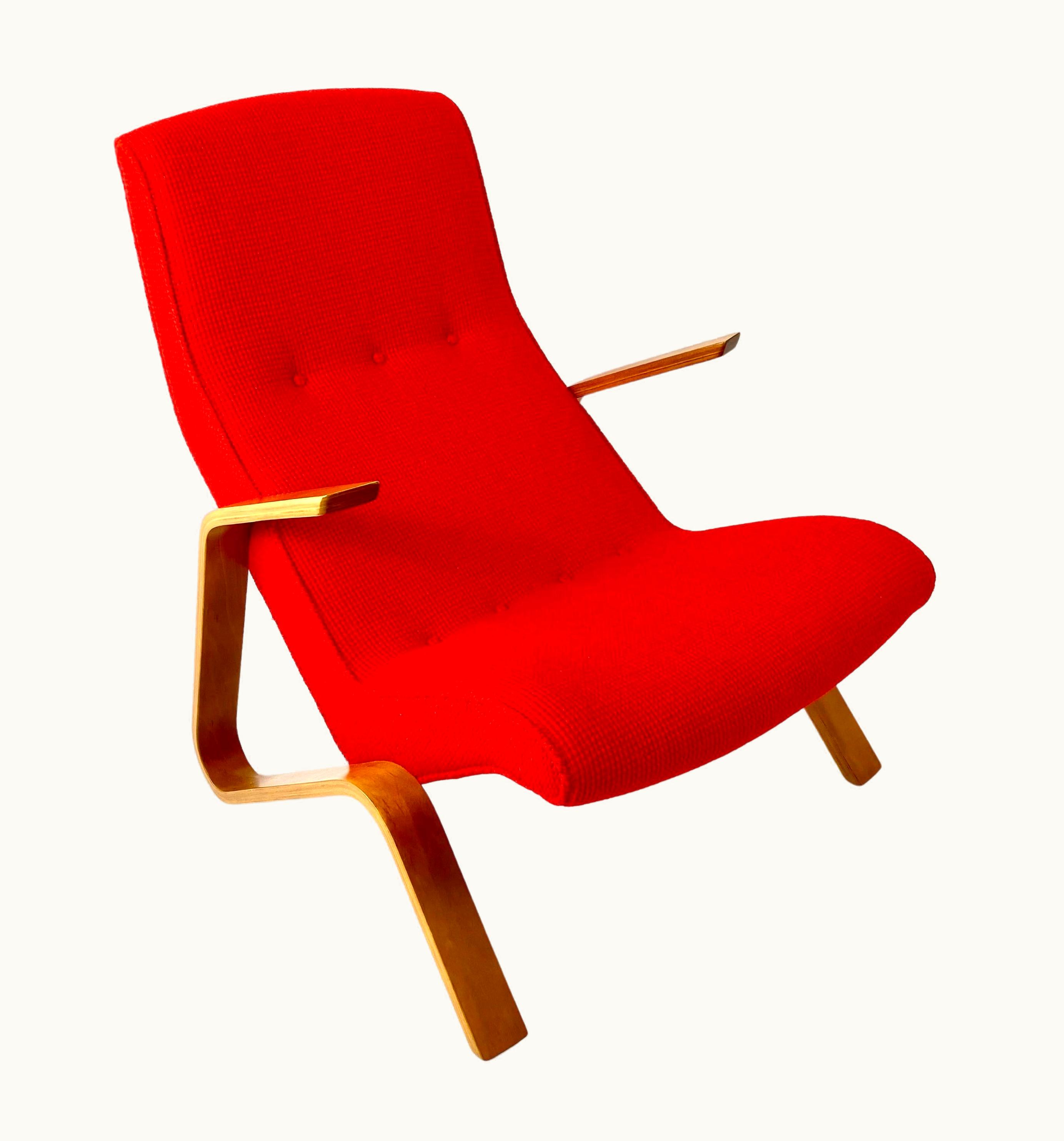 Eero Saarinen Eero Saarinen Recently Restored Eero Saarinen For Knoll Model 61 Grasshopper Lounge Chair