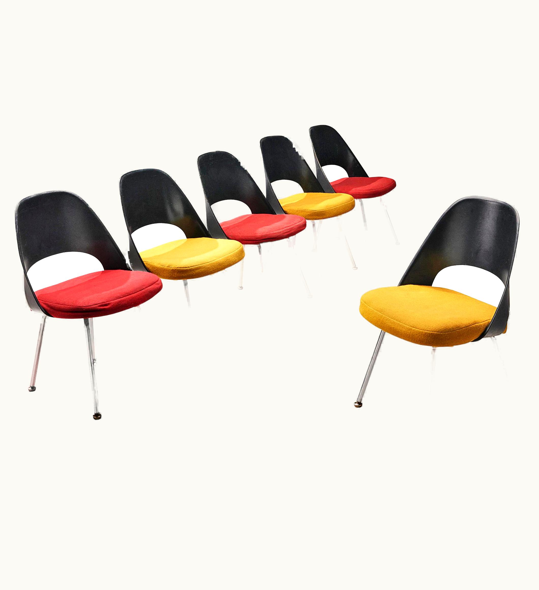 Eero Saarinen Eero Saarinen For Knoll International Set Of Six Dining Chairs