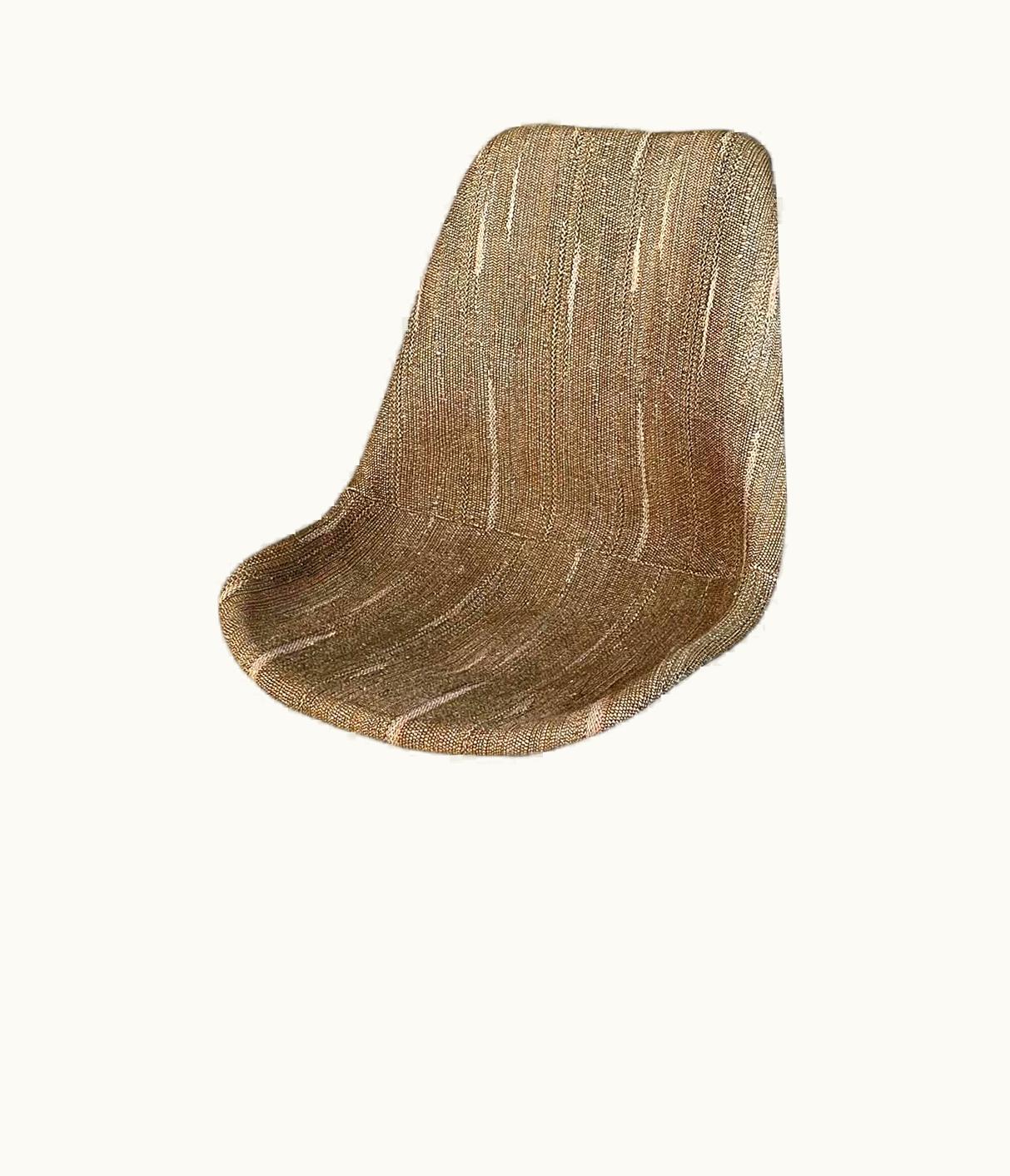 Eero Saarinen Eero Saarinen American Space Age Brown Fabric Tulip Chair By Eero Saarinen For Knoll, 1970s