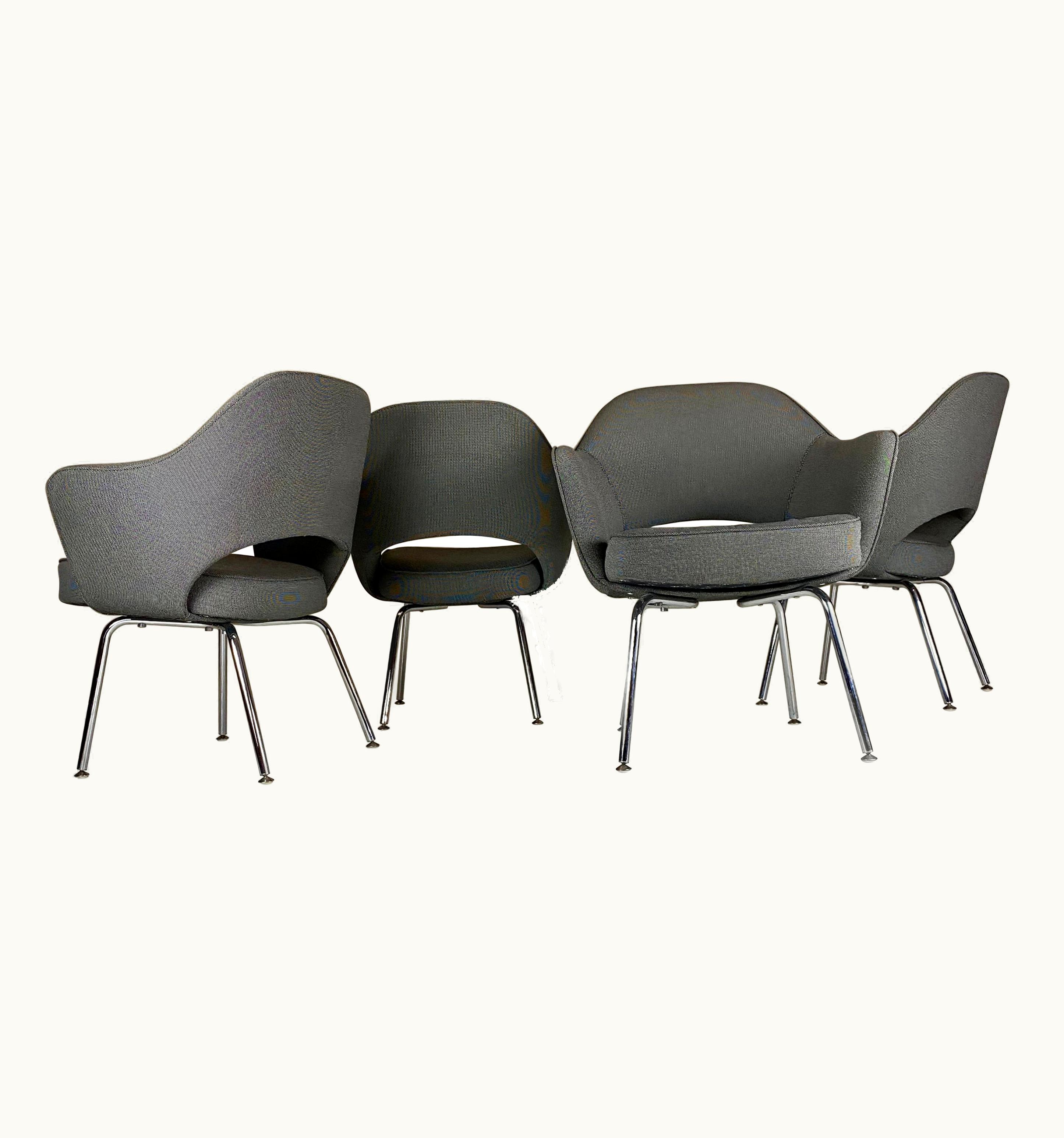 Eero Saarinen Eero Saarinen Set Of 6 Knoll Studio No. 71 Executive/ Conference Armchairs By Eero Saarinen