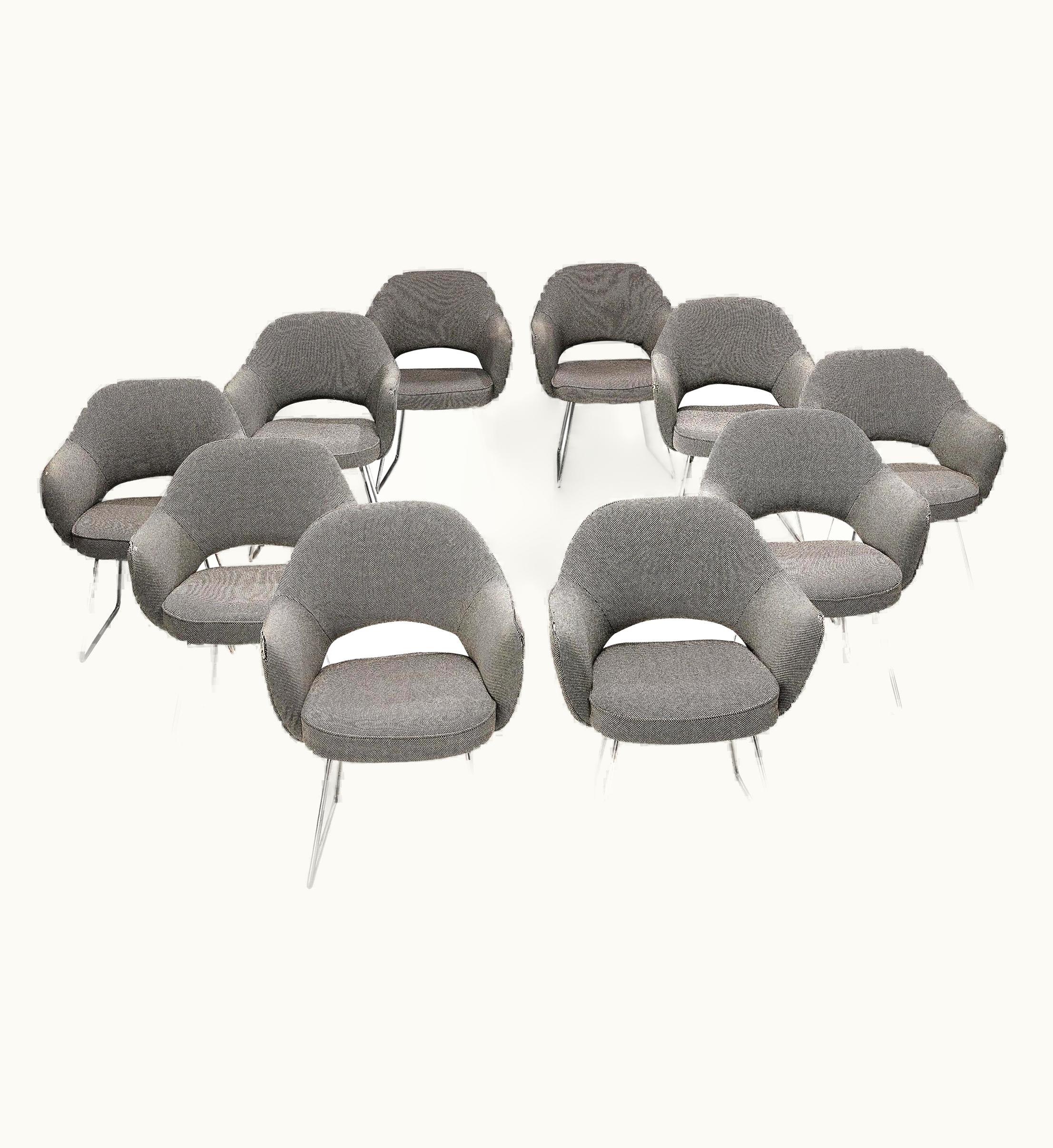 Eero Saarinen Eero Saarinen For Knoll Set Of Ten 'Conference' Armchairs Of UNESCO Paris