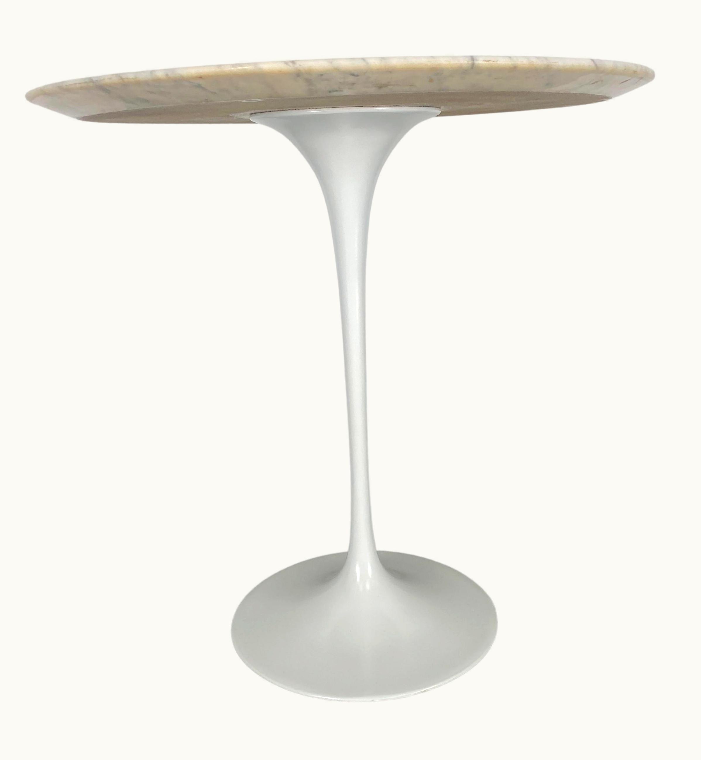 Eero Saarinen Eero Saarinen Classic Modernist Marble Top Tulip Table By Eero Saarinen For Knoll