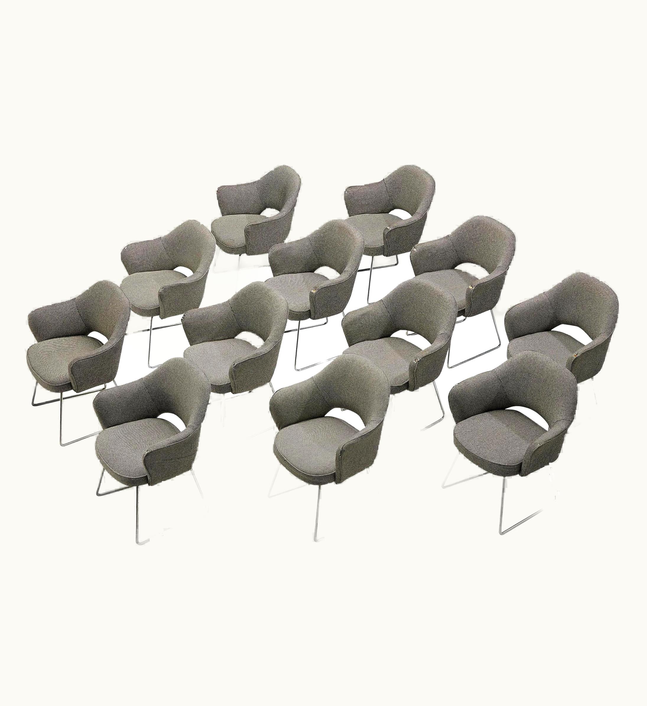 Eero Saarinen Eero Saarinen For Knoll Set Of Twelve 'Conference' Armchairs Of UNESCO Paris