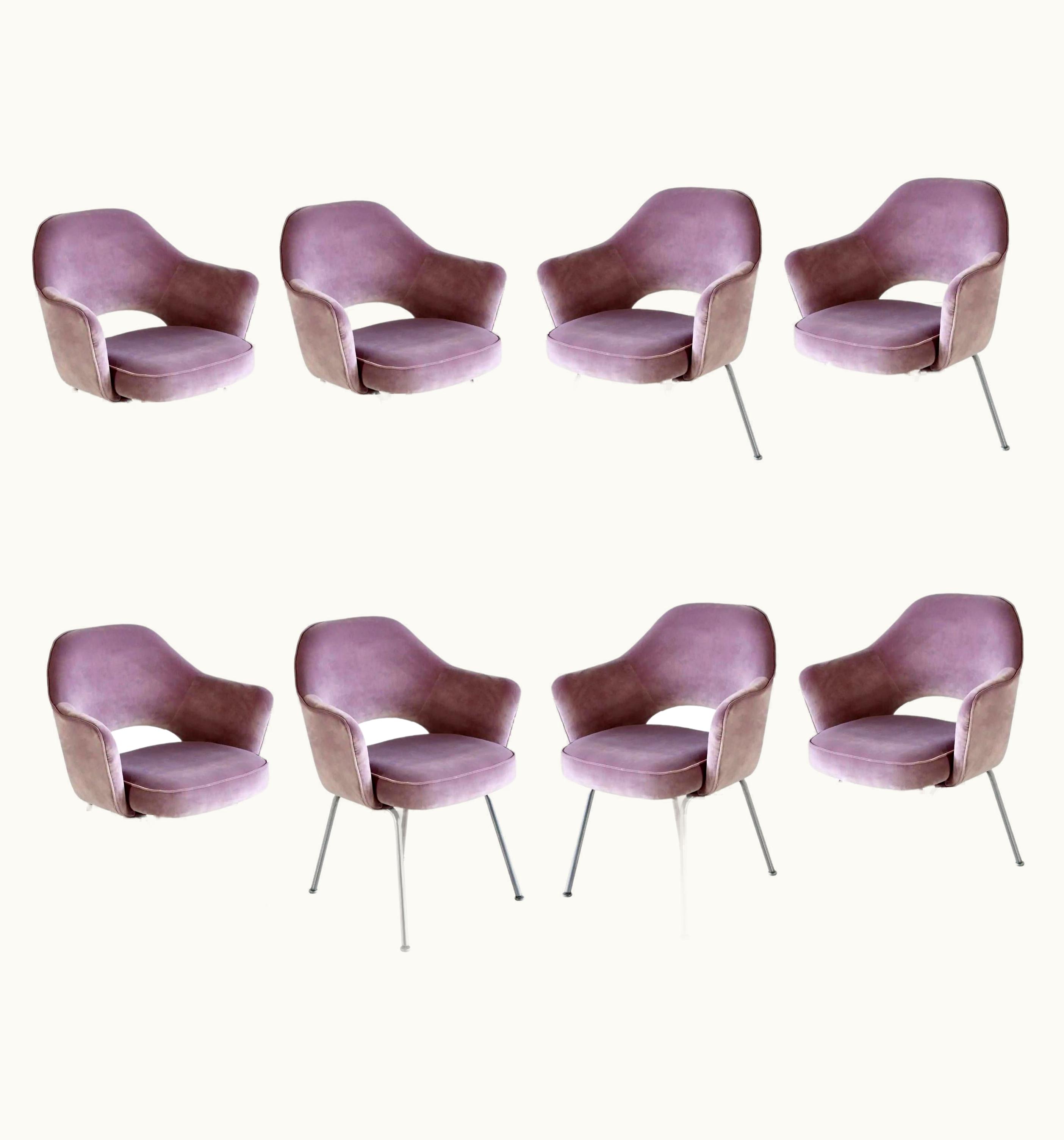 Eero Saarinen Eero Saarinen Eight Newly Upholstered Saarinen Executive Chairs By Knoll