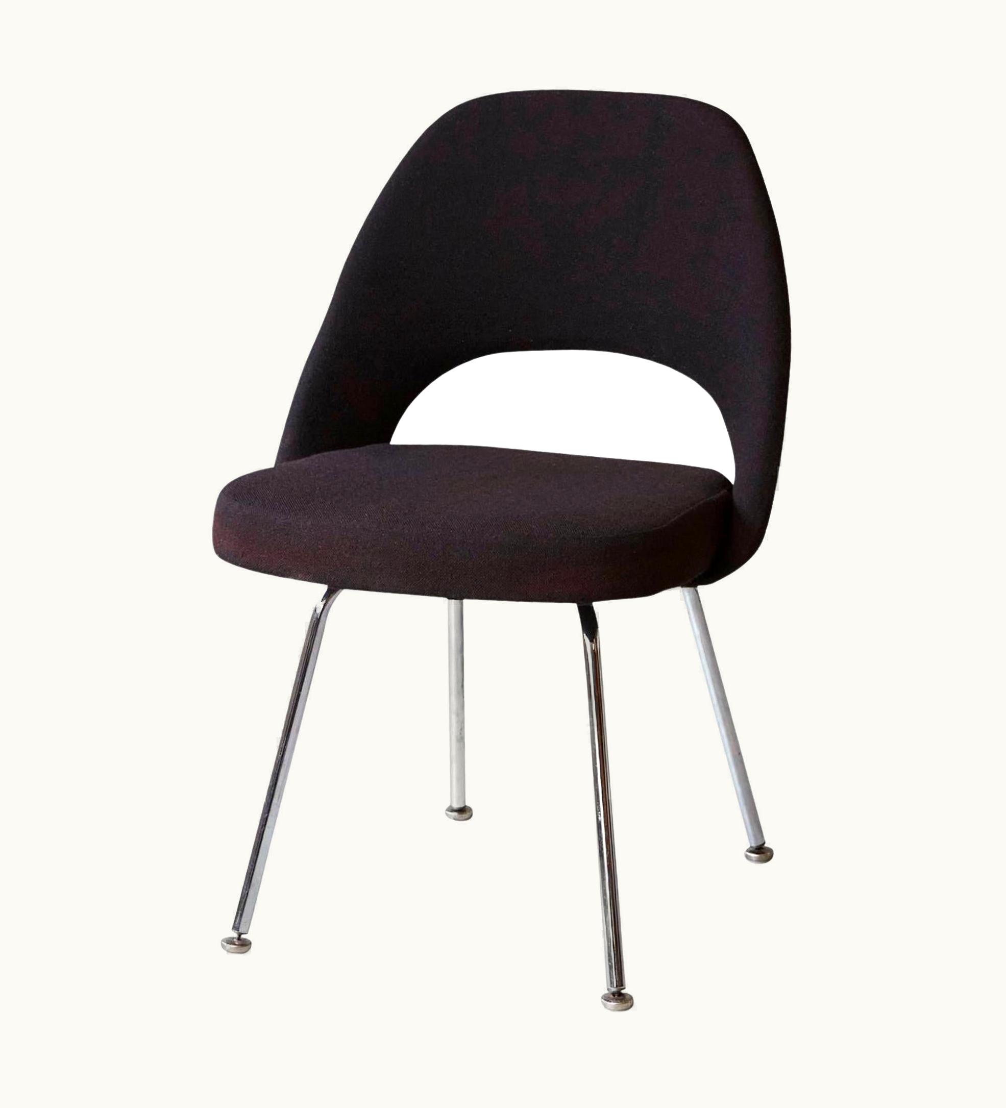 Eero Saarinen Eero Saarinen Black Eero Saarinen Series 71 Armless Chair For Knoll International