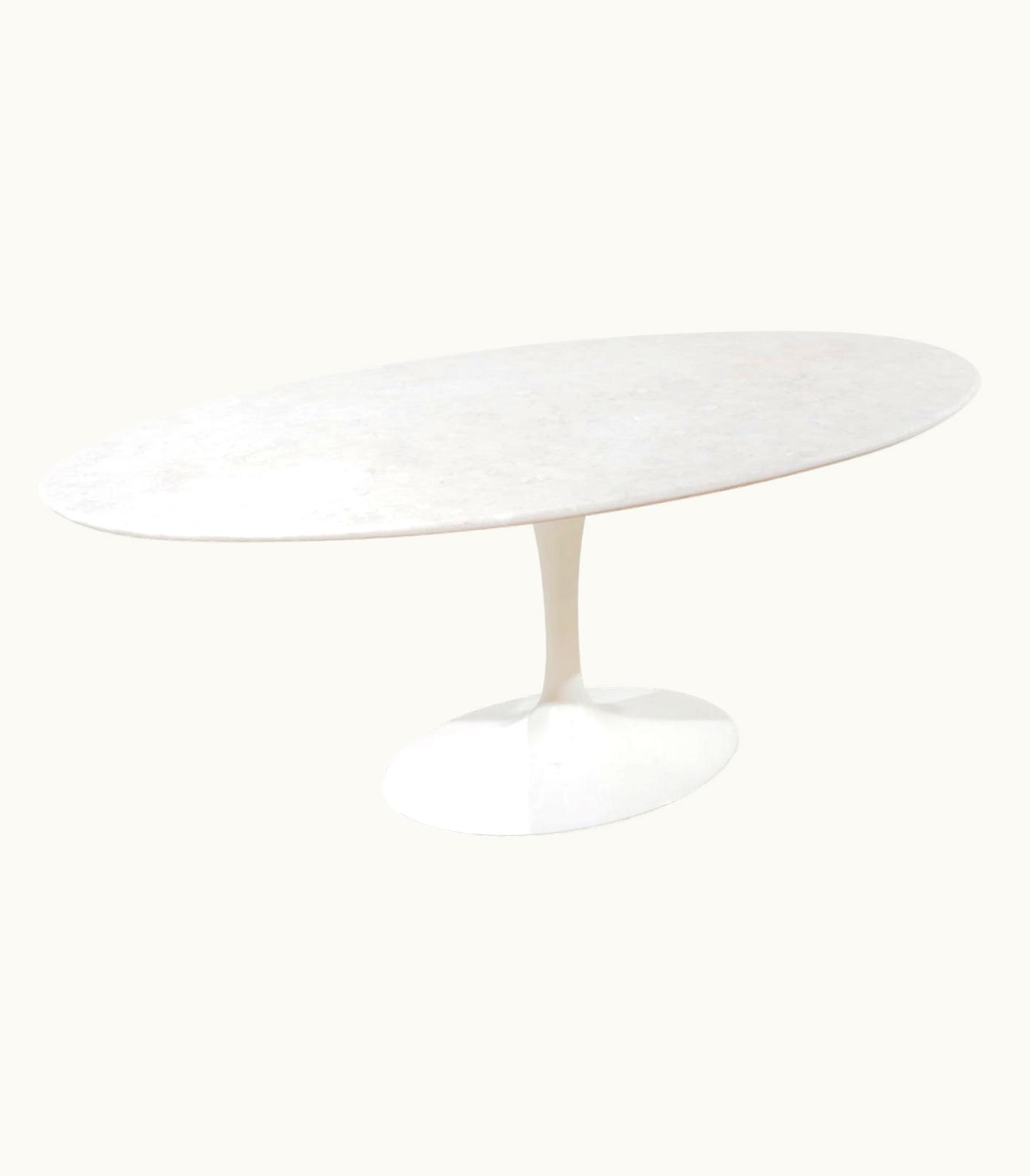 Eero Saarinen Eero Saarinen Oval Tulip Dining Table Marble Knoll International