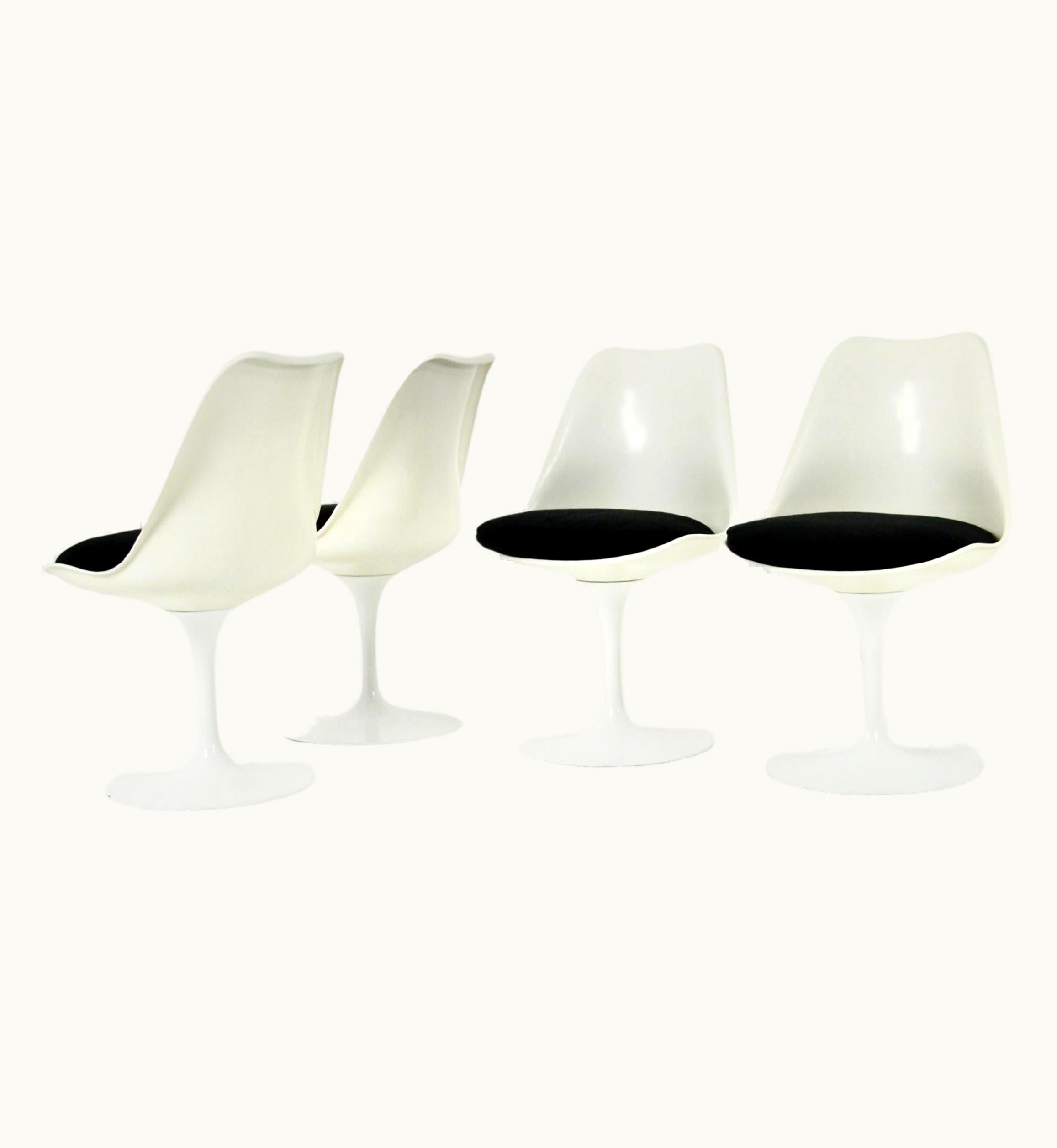 Eero Saarinen Eero Saarinen Tulip Dining Chairs By Eero Saarinen For Knoll International, 1970s, Set Of 4