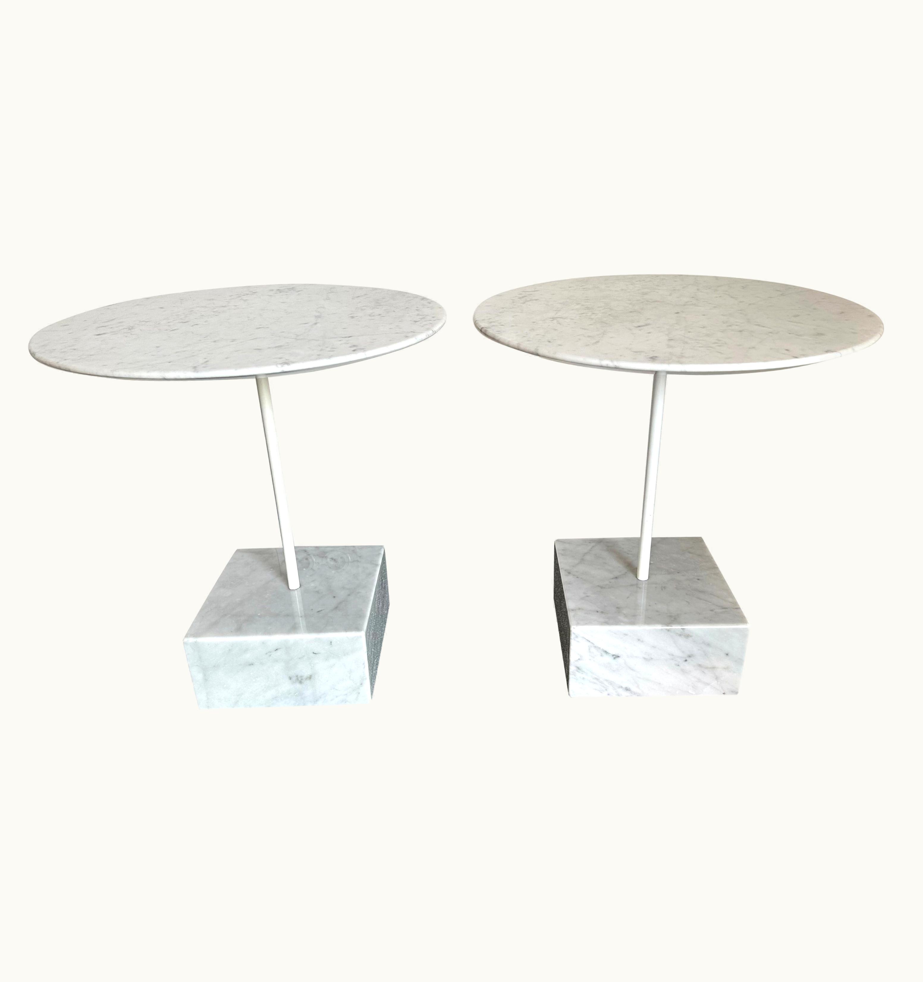 Ettore Sottsass Ettore Sottsass Pair Of Side Tables Primavera By Ettore Sottsass, Italy, 1980s