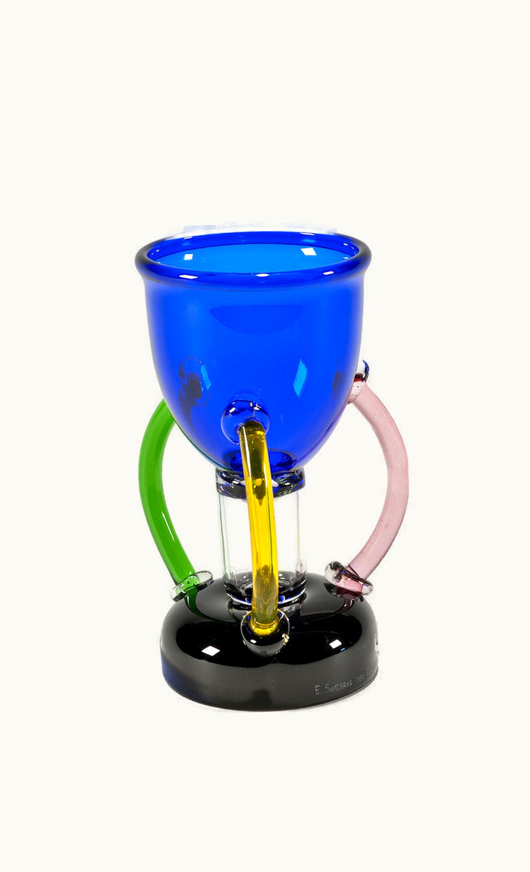 Ettore Sottsass Ettore Sottsass Deneb Glass Vase, By Ettore Sottsass For Memphis Milano Collection