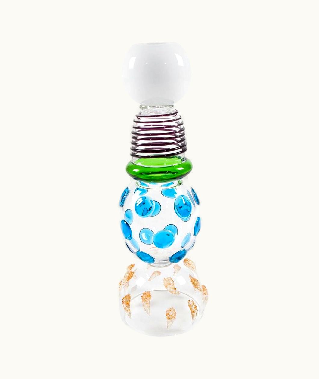 Ettore Sottsass Ettore Sottsass Alcor Glass Vase, By Ettore Sottsass For Memphis Milano Collection