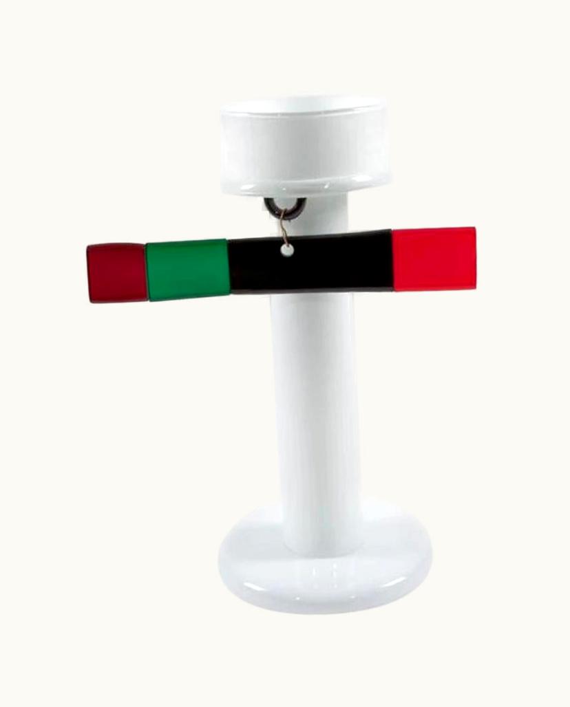 Ettore Sottsass Ettore Sottsass 34 Agelada Glass Vase, By Ettore Sottsass From Memphis Milano