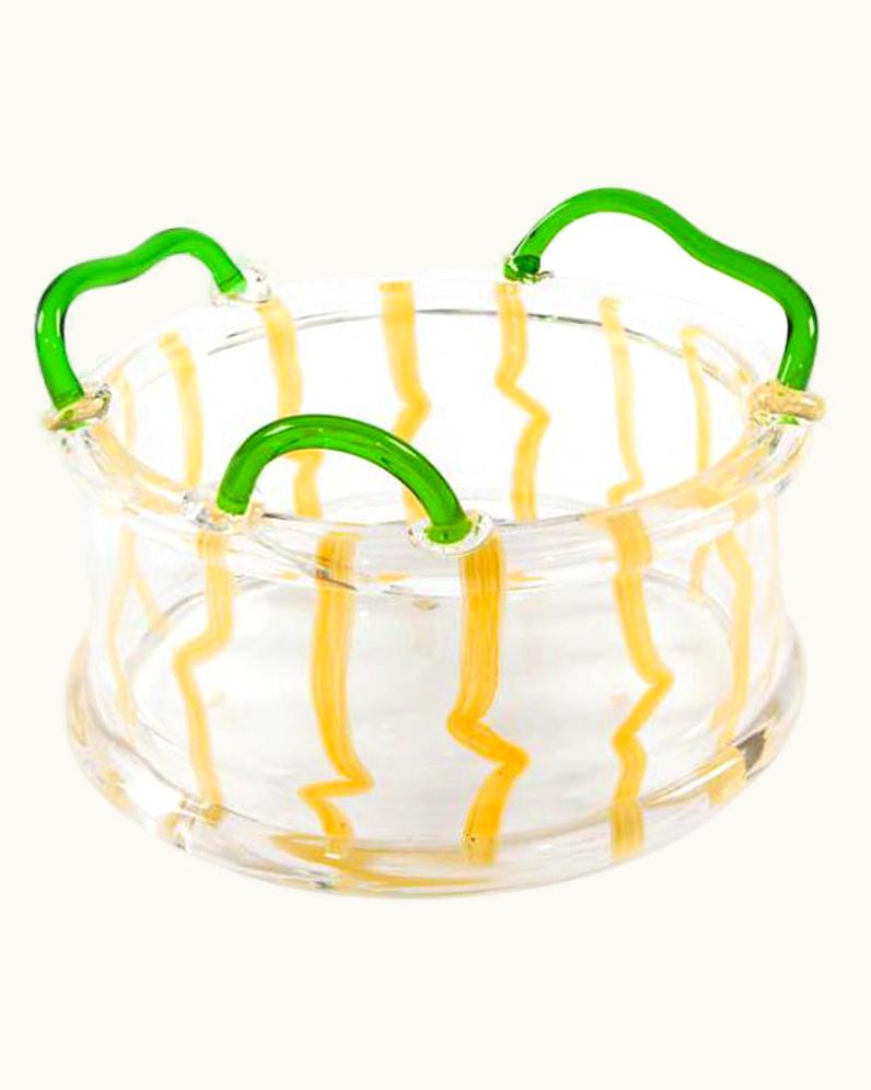 Ettore Sottsass Ettore Sottsass Aldebaran Glass Fruit Bowl, By Ettore Sottsass For Memphis Milano Collection