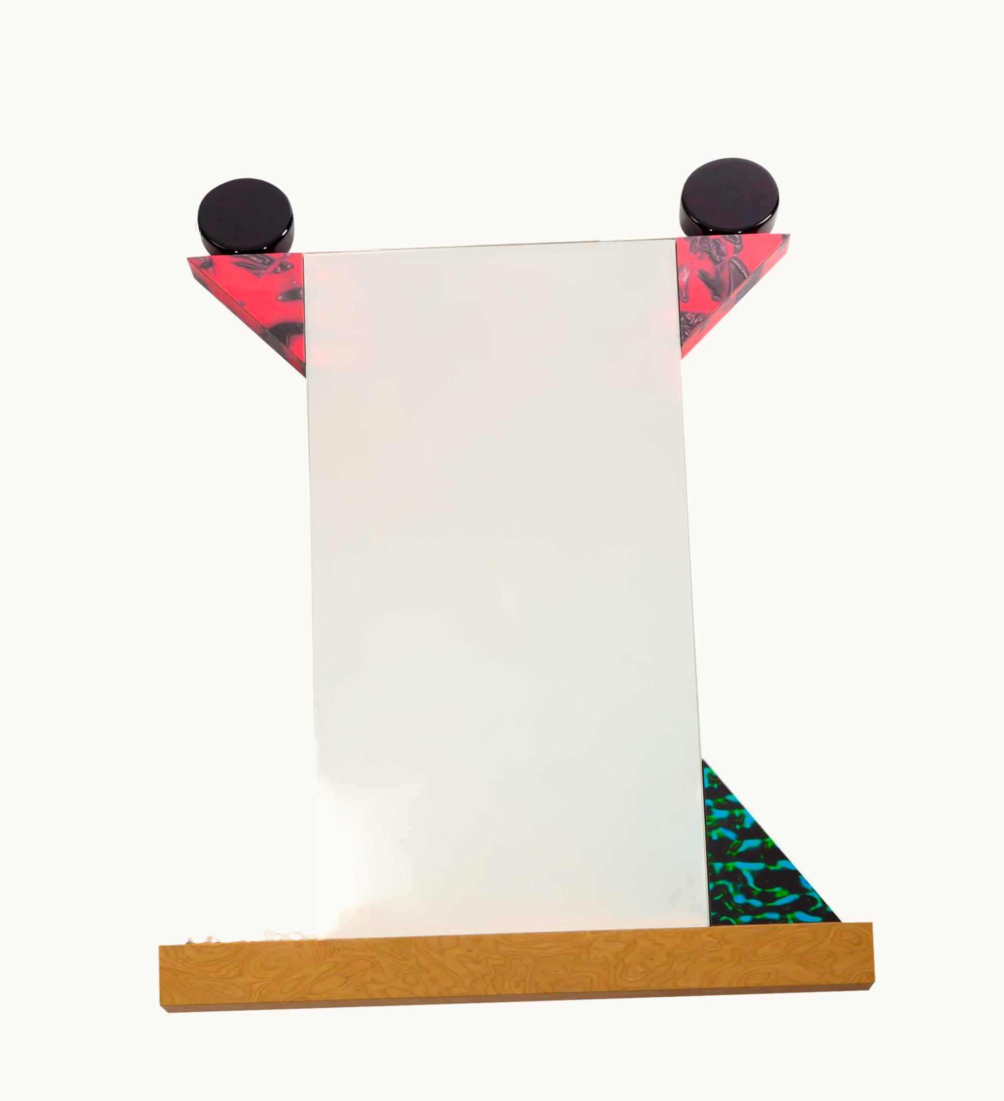 Ettore Sottsass Ettore Sottsass Diva Mirror, By Ettore Sottsass For Memphis Milano Collection