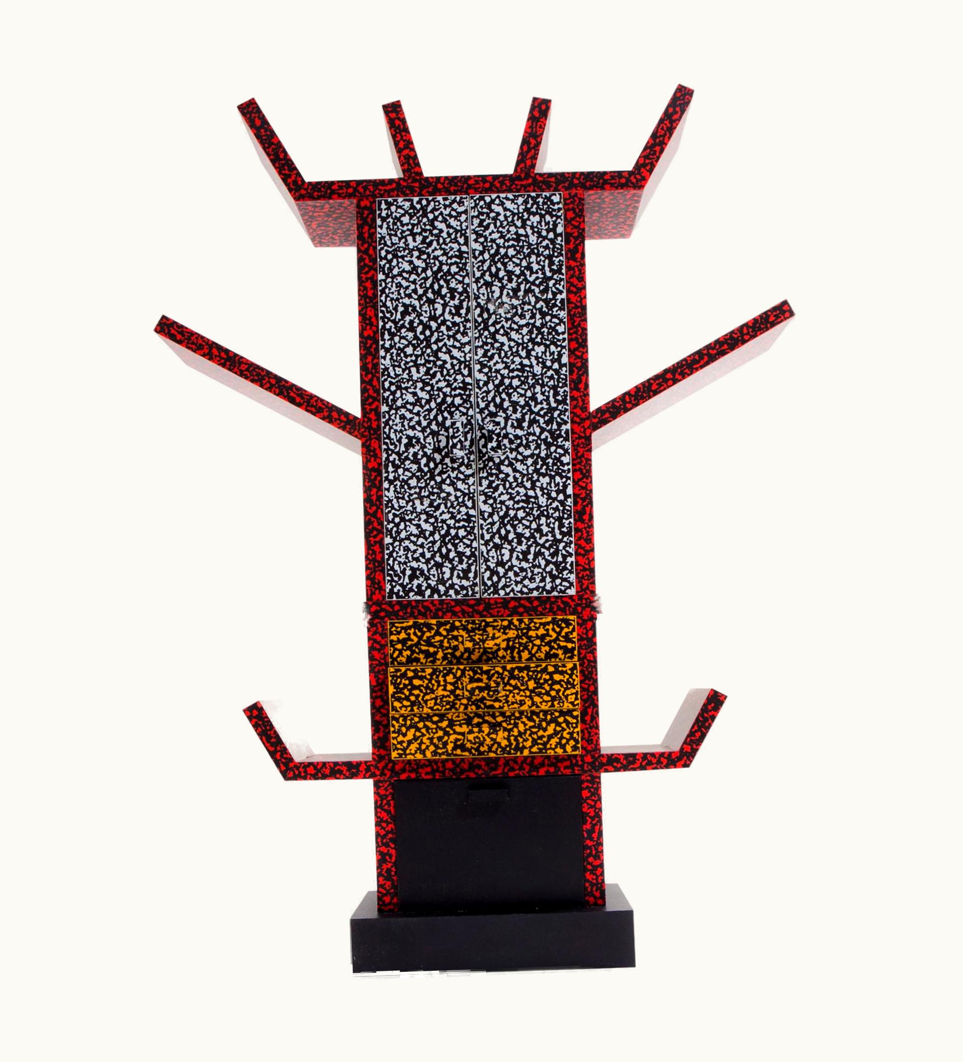 Ettore Sottsass Ettore Sottsass Casablanca Wood Cabinet, By Ettore Sottsass For Memphis Milano Collection