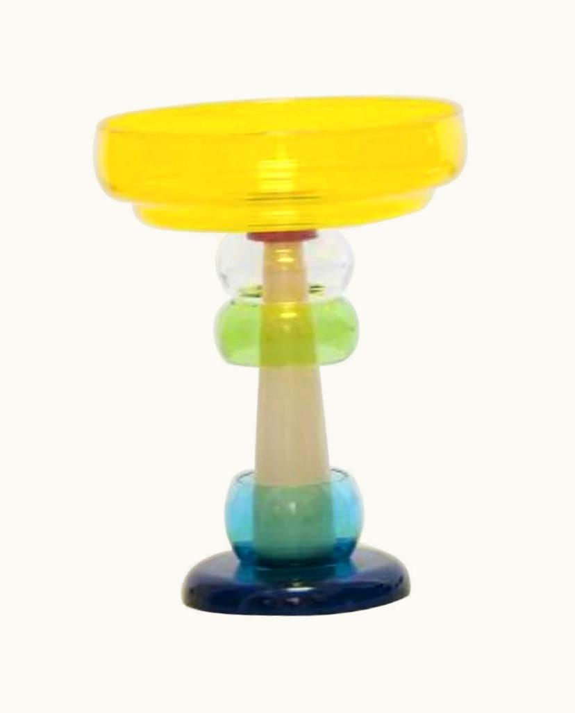 Ettore Sottsass Ettore Sottsass 26 Niobe Glass Vase, By Ettore Sottsass From Memphis Milano