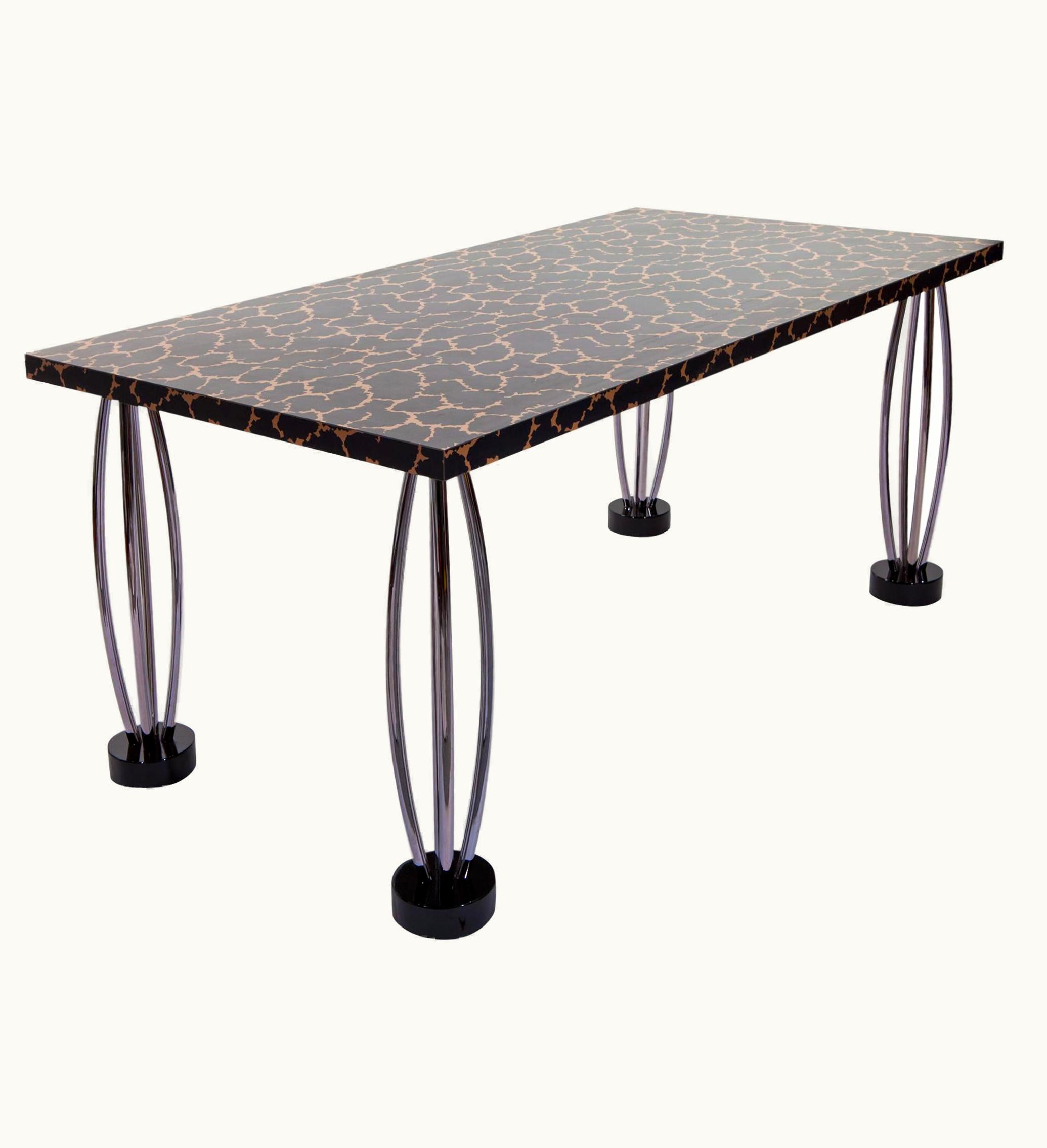 Ettore Sottsass Ettore Sottsass City Chrome-Plated Steel Table, By Ettore Sottsass For Memphis Milano Collection