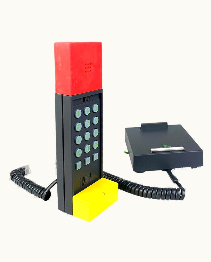 Ettore Sottsass Ettore Sottsass Enorme Telephone Design By Ettore Sottsass For Brondi, 1986