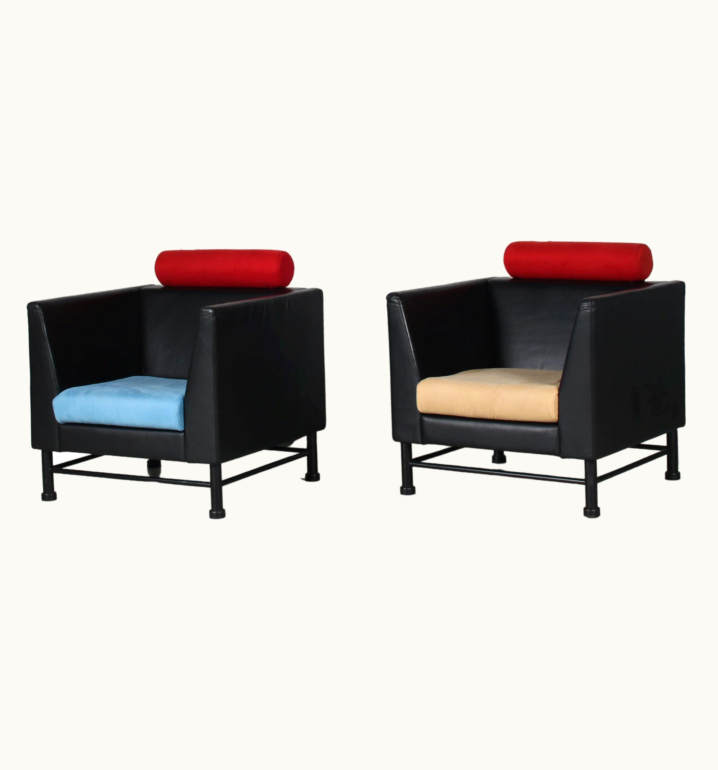 Ettore Sottsass Ettore Sottsass Pair Of "East Side" Chairs By Ettore Sottsass For Knoll International, USA, 1980