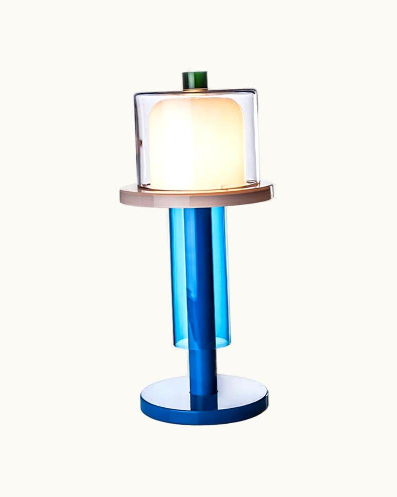 Ettore Sottsass Ettore Sottsass 21st Century Ettore Sottsass Collection Bhusanam Table Lamp In Multicolor
