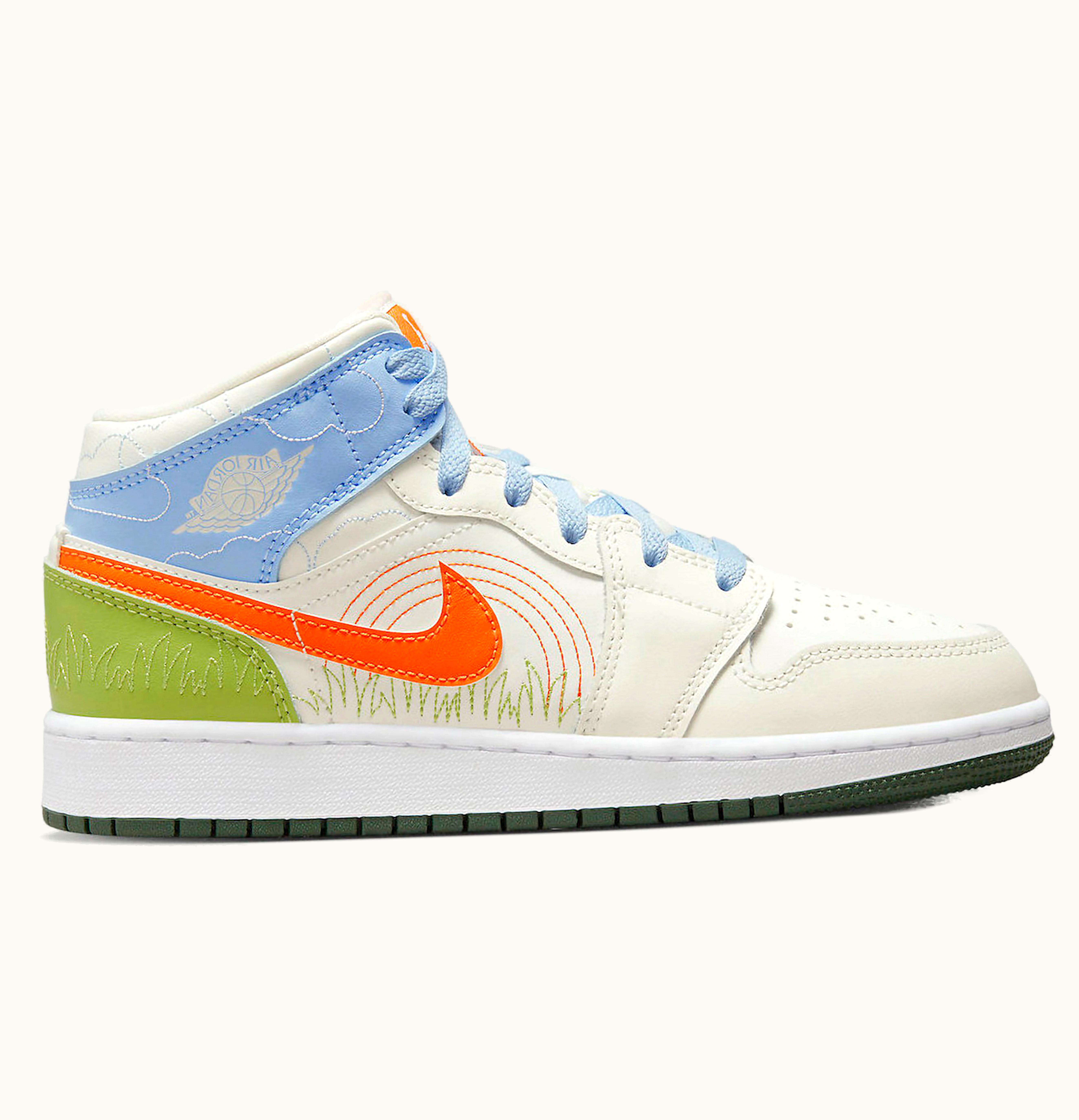 Jordan Air Jordan 1 Mid SE Stitch GS