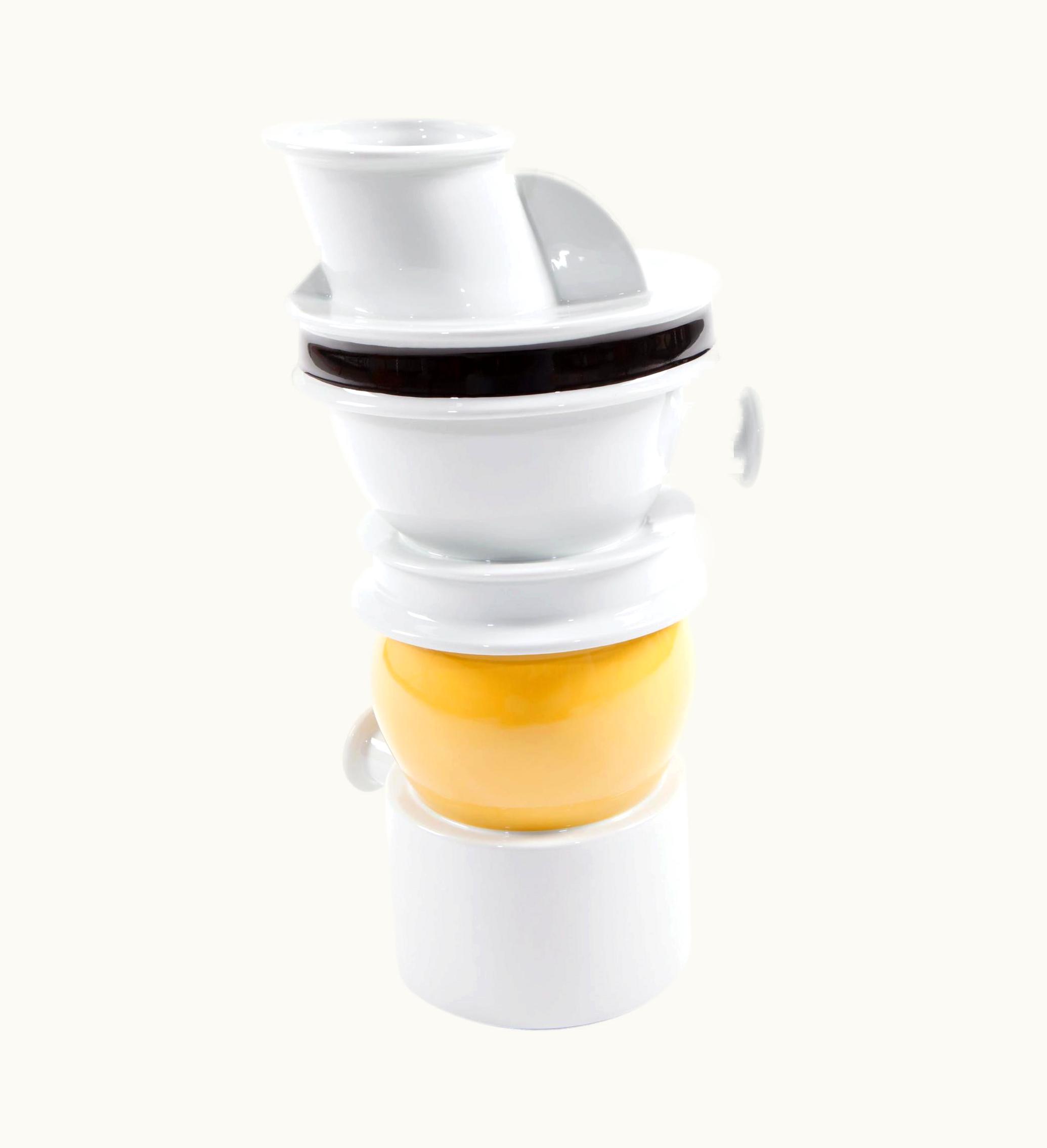 Ettore Sottsass Ettore Sottsass Euphrates Vase In Porcelain By Ettore Sottsass For Memphis Milano Collection