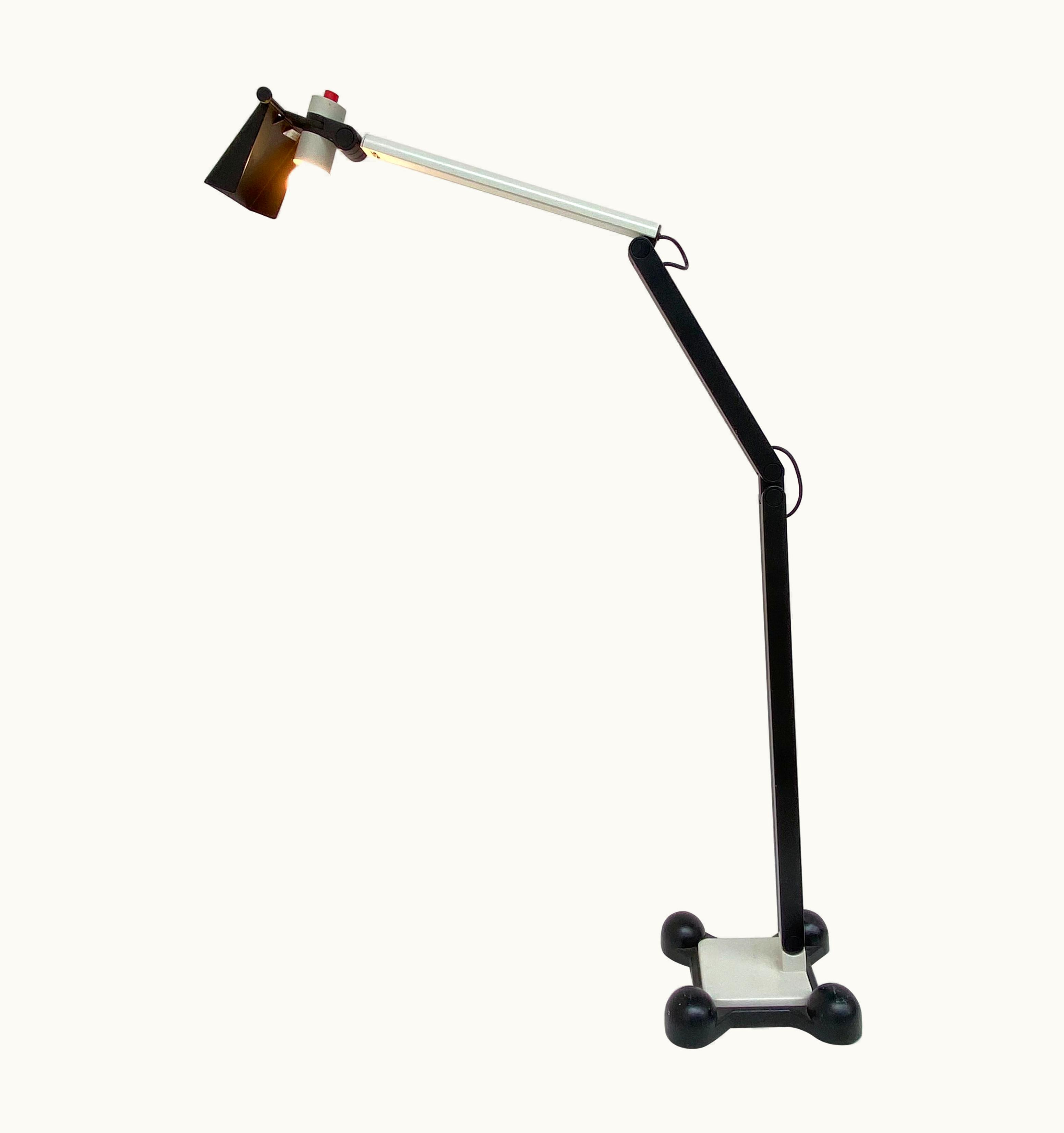 Ettore Sottsass Ettore Sottsass Very Rare Published Ettore Sottsass Jr. Design Floor Lamp For Erco Germany, 1973