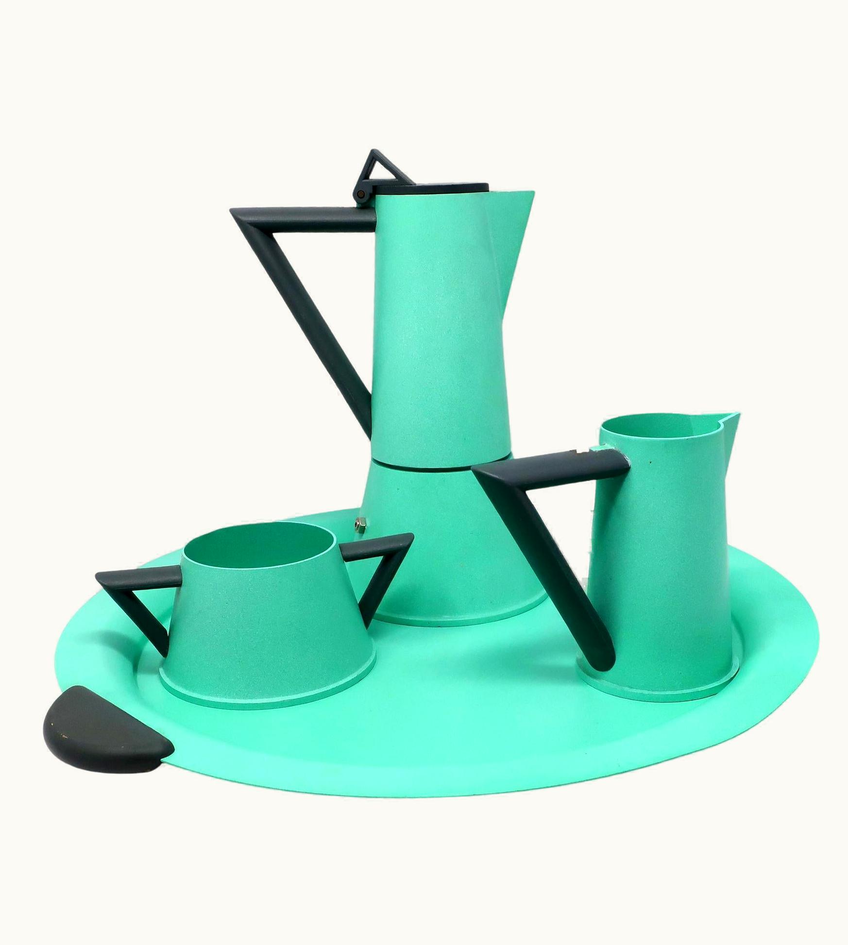 Ettore Sottsass Ettore Sottsass Postmodern Coffee Set By Ettore Sottsass For Lagostina