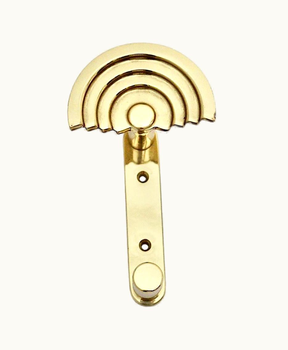 Ettore Sottsass Ettore Sottsass Post Modern Vintage Brass Coat Hook Ettore Sottsass SE 314 Circa 1985 Italy
