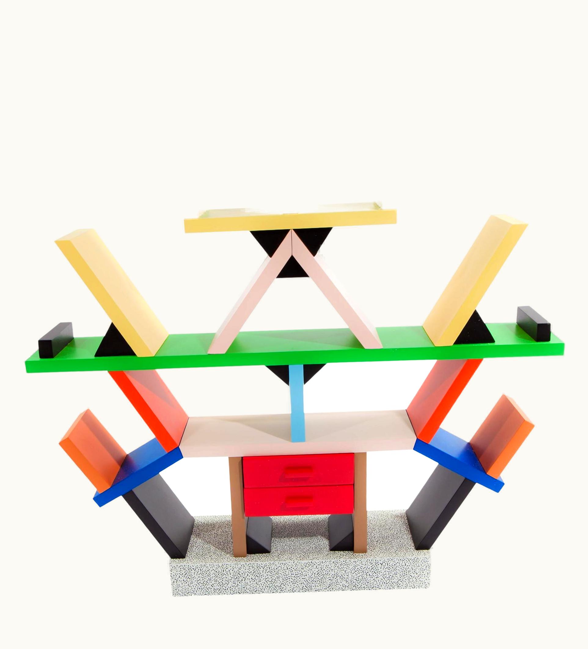 Ettore Sottsass Ettore Sottsass 'Carlton' Room Divider And Bookcase By Ettore Sottsass For Memphis Milano, Italy