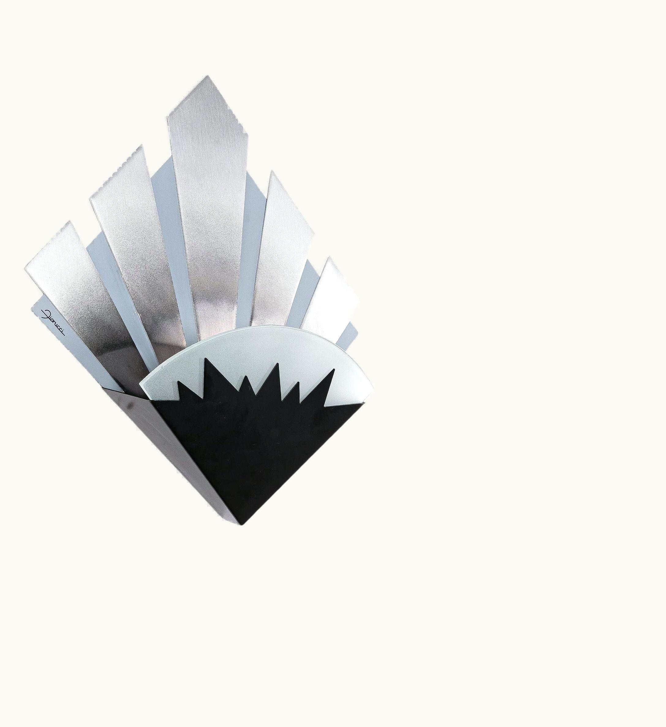 Ettore Sottsass Ettore Sottsass For Fiorucci Memphis Wall Lights 3x Targetti Sankey, 1980