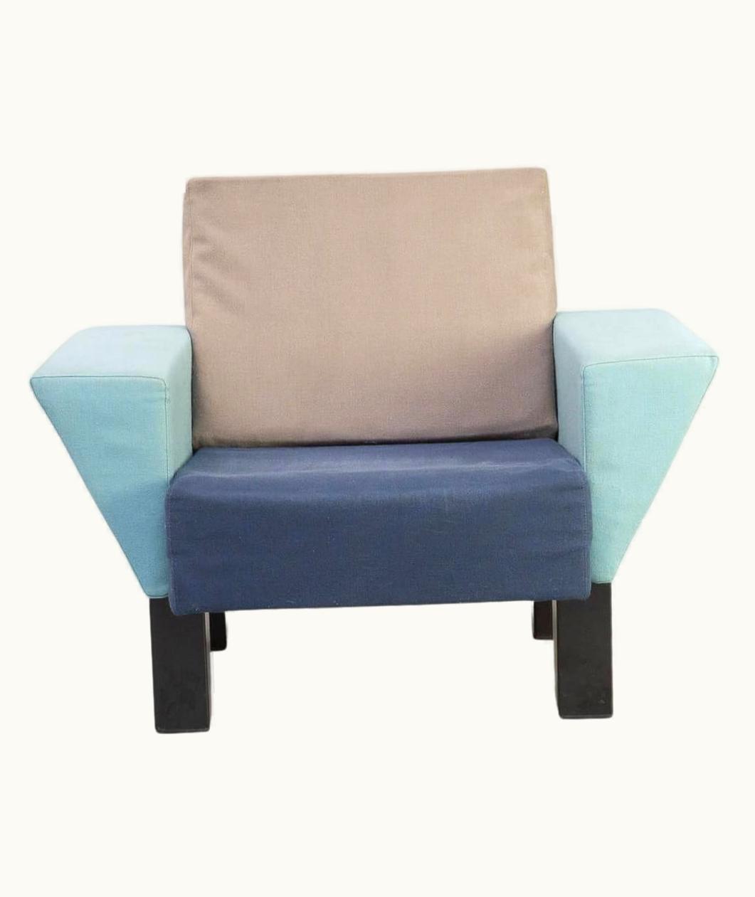 Ettore Sottsass 80s Ettore Sottsass 'Westside' Lounge Chair For Knoll