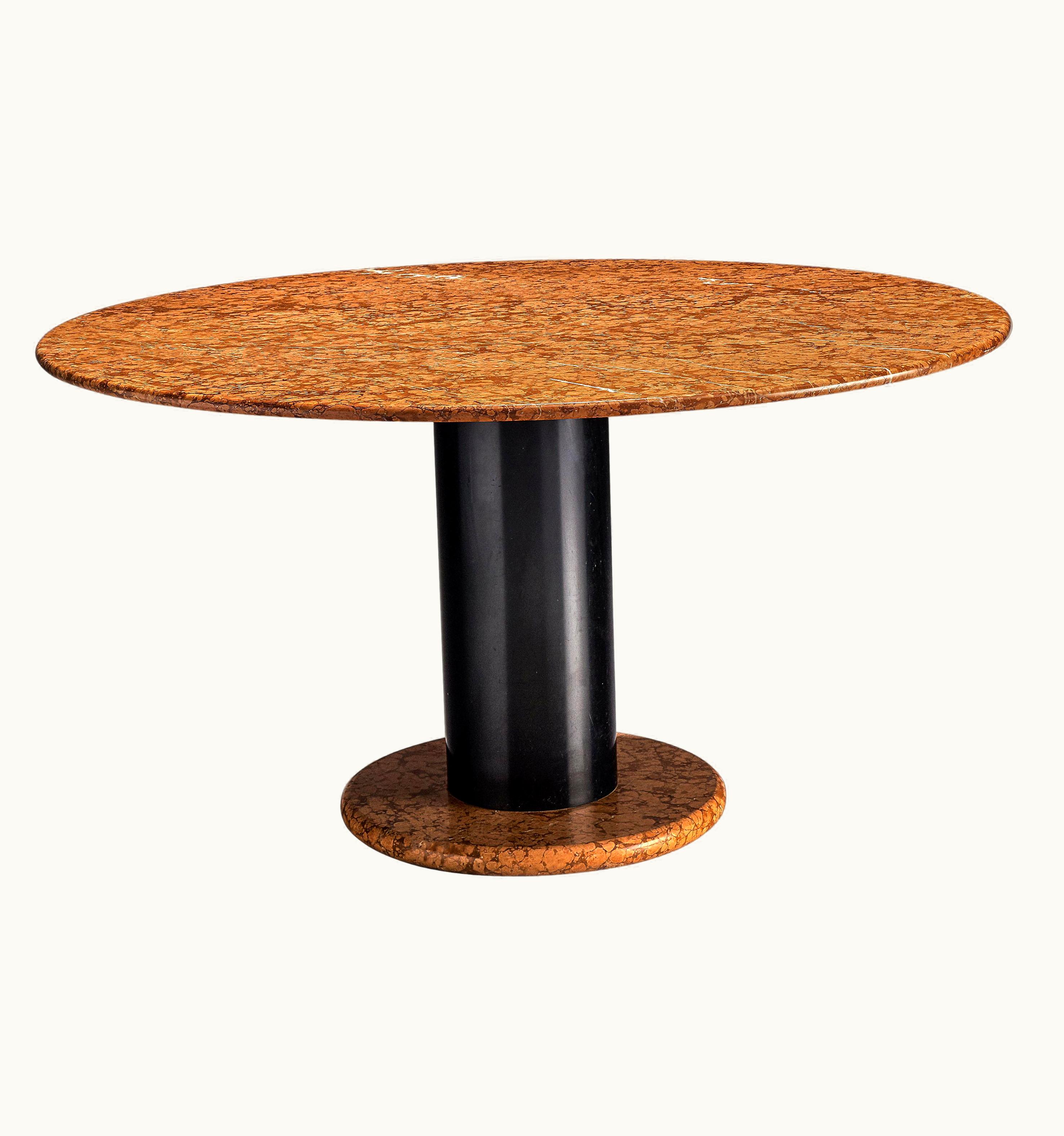 Ettore Sottsass Ettore Sottsass For Poltronova Dining Table In 'Loto Rosso' In Marble