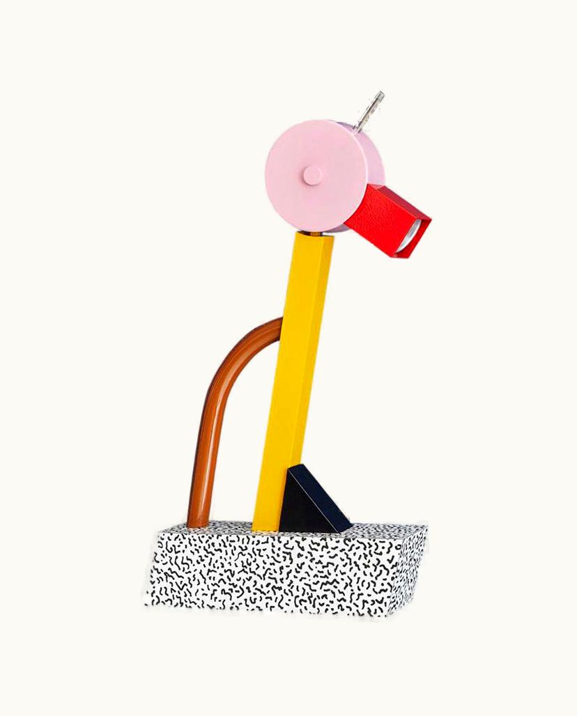Ettore Sottsass Ettore Sottsass Contemporary Polychrome Memphis Table Lamp Designed By Ettore Sottsass, Italy